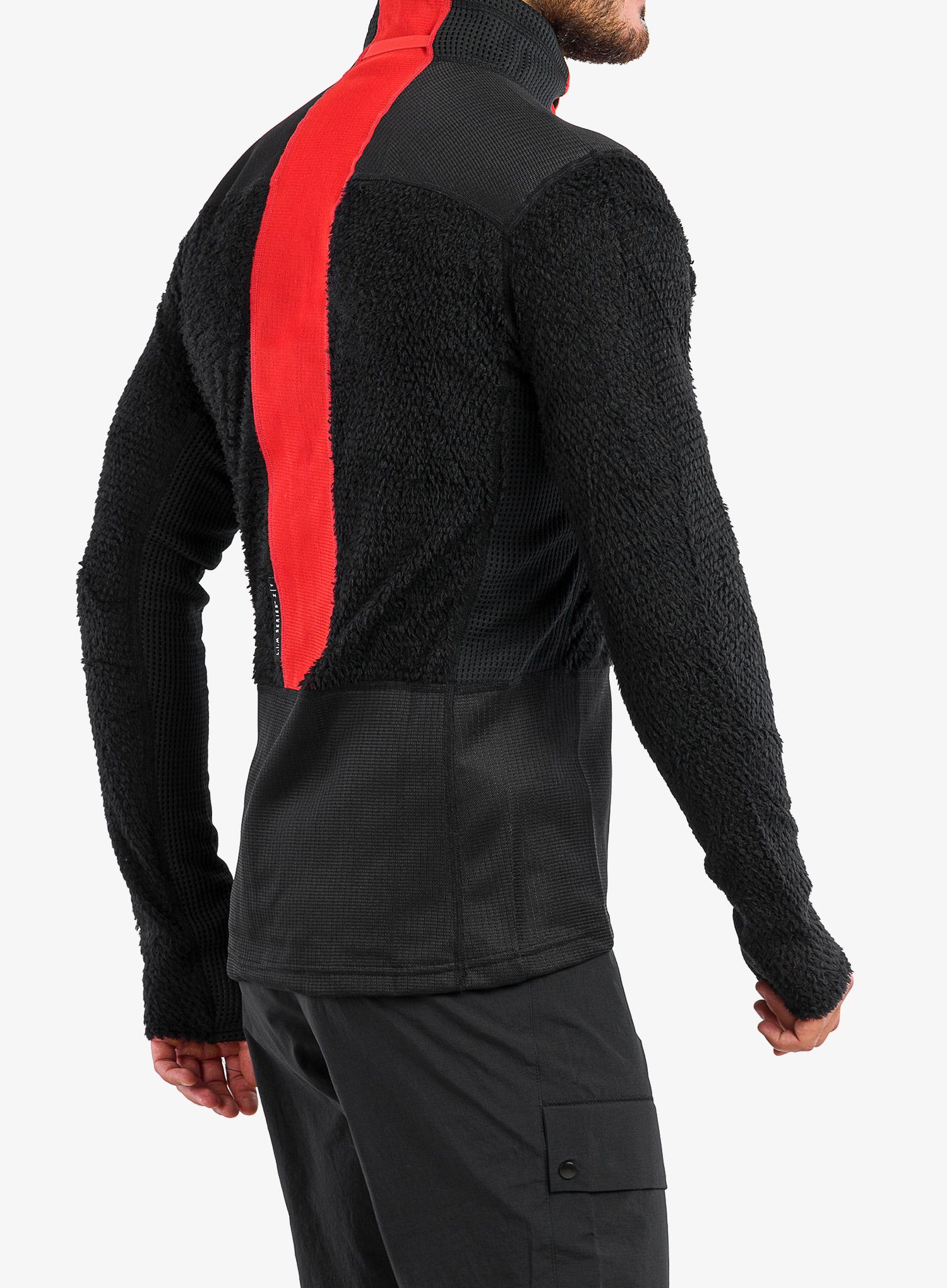 Moški flis Haglofs L.I.M ZT Sync 2 Mid Jacket - true black/zenith red