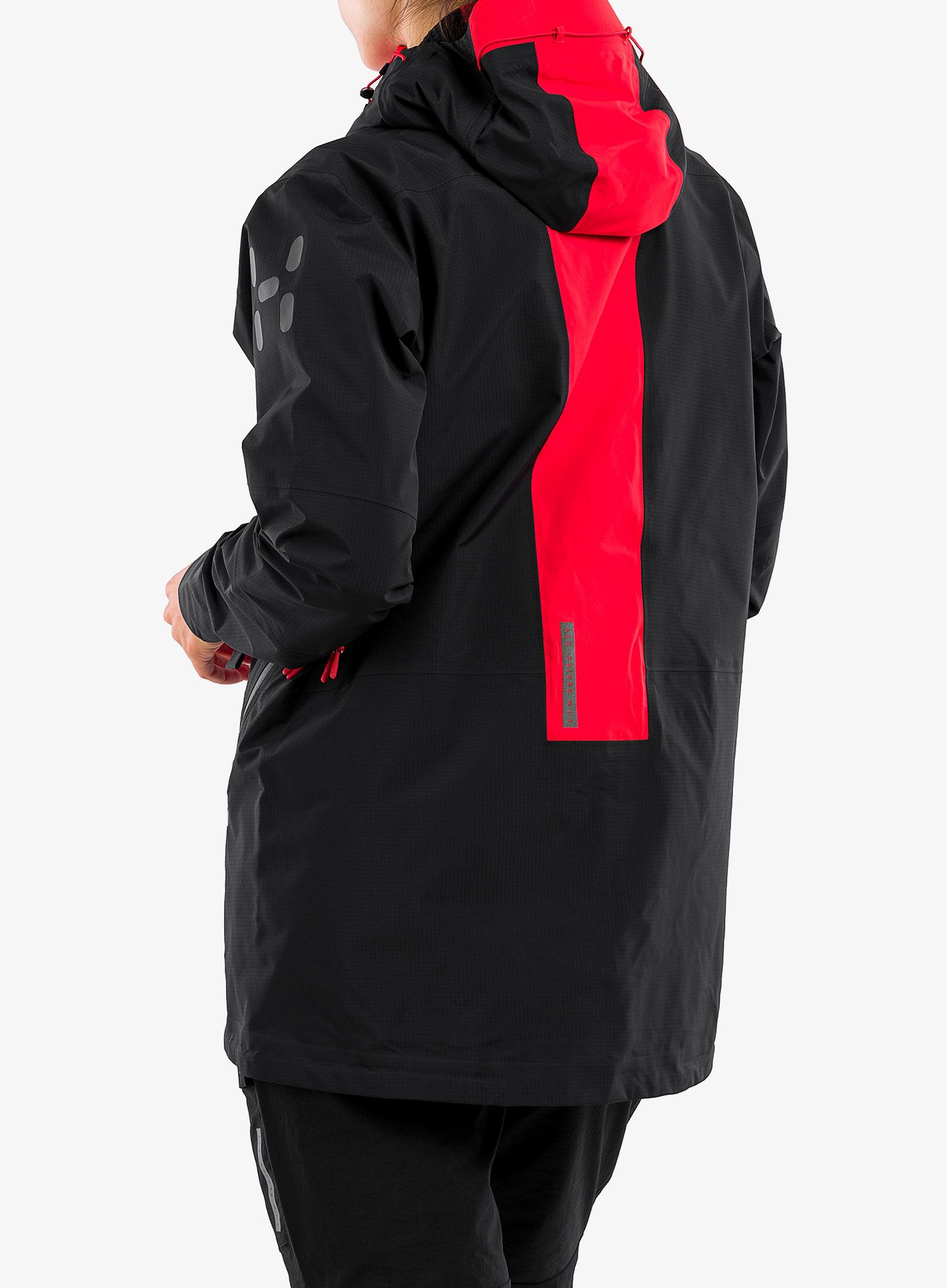 Ženska nepremočljiva jakna Haglofs L.I.M ZT Trek GTX Pro Jacket - true black/zenith red