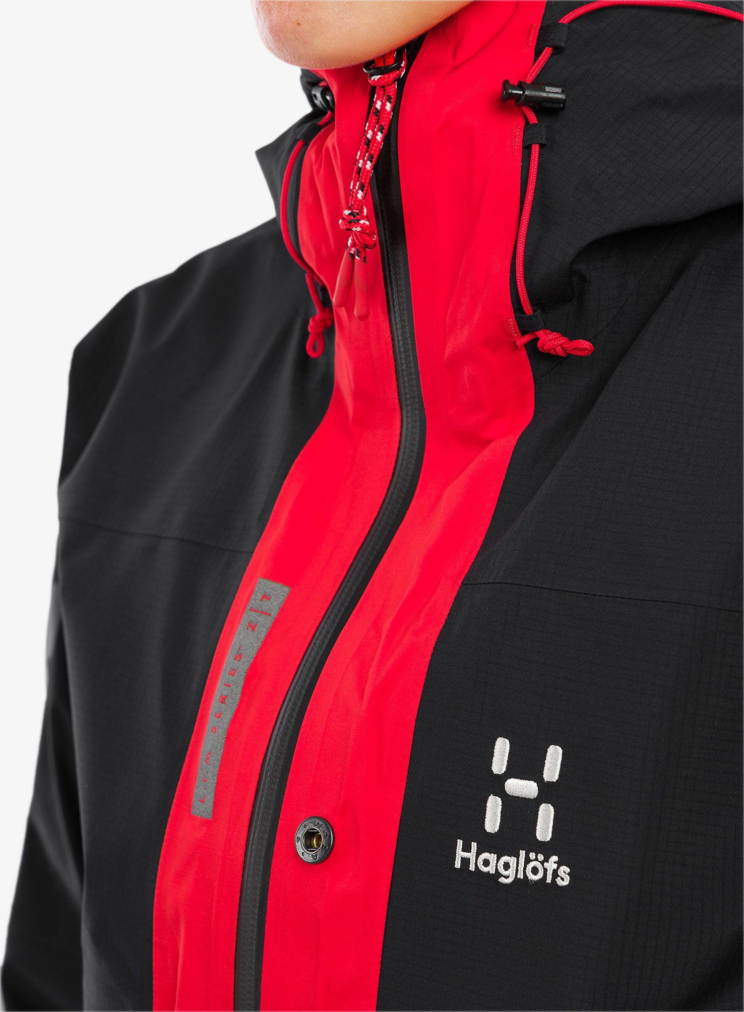 Ženska nepremočljiva jakna Haglofs L.I.M ZT Trek GTX Pro Jacket - true black/zenith red