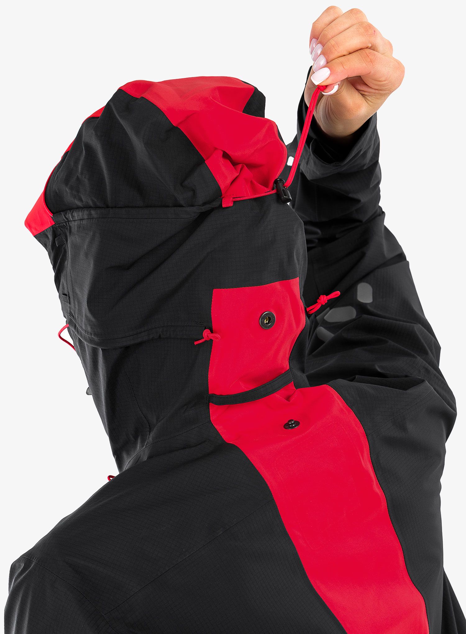 Ženska nepremočljiva jakna Haglofs L.I.M ZT Trek GTX Pro Jacket - true black/zenith red