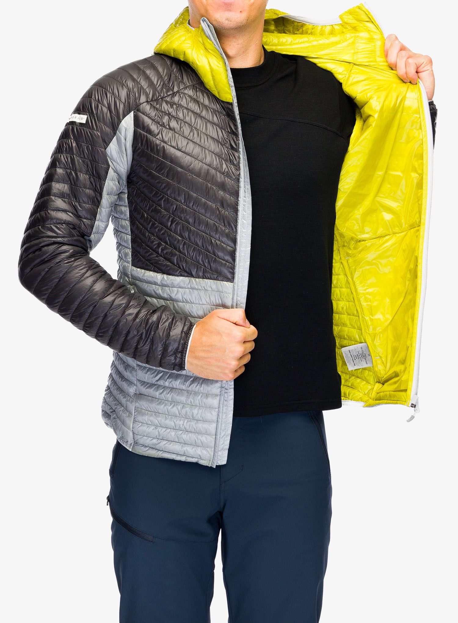 Sintetična jakna Haglofs L.I.M. Mimic Hood - stone grey/magnetite