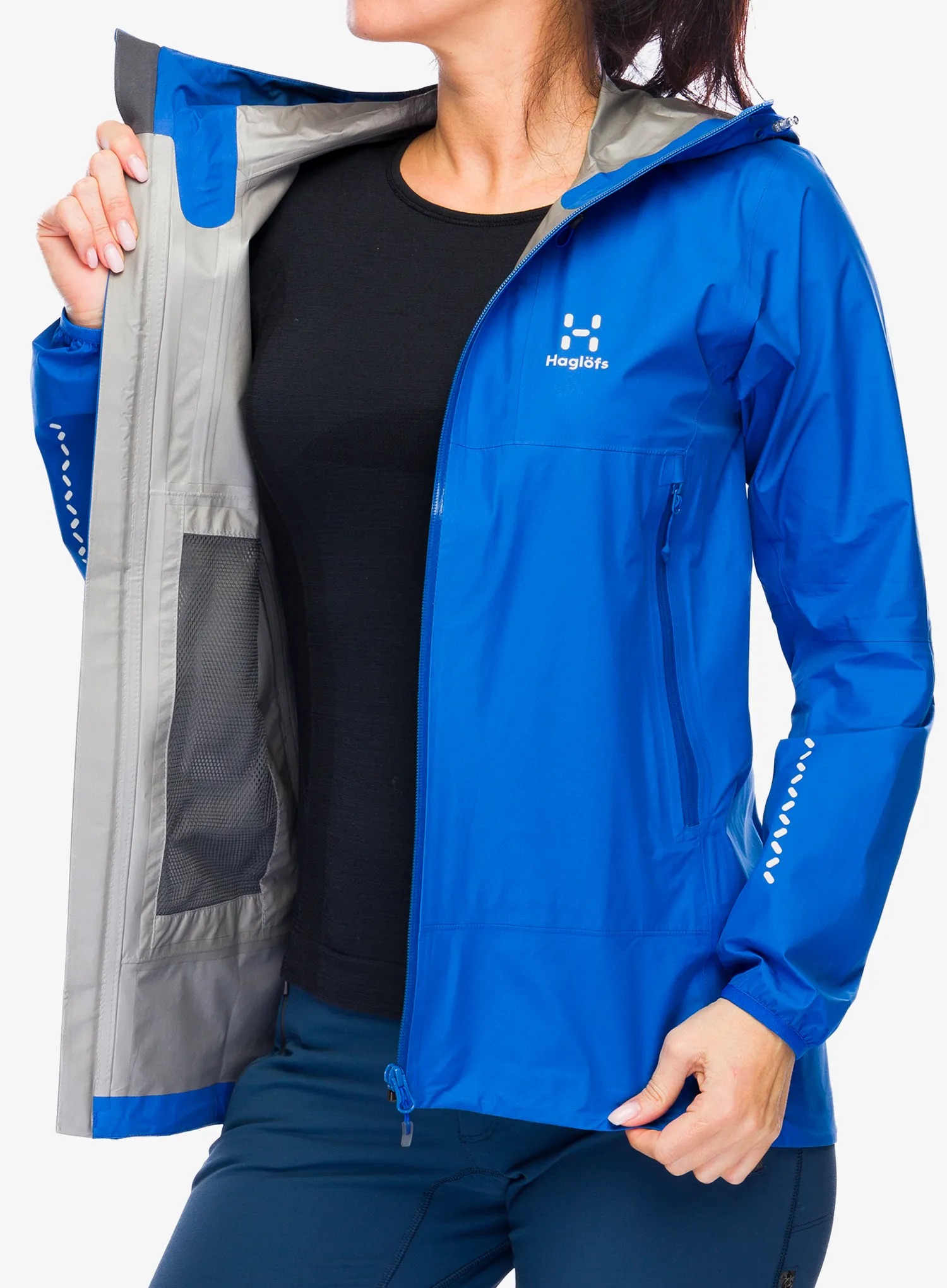 Ženska hardshell jakna Haglofs L.I.M GTX Jacket - electric blue