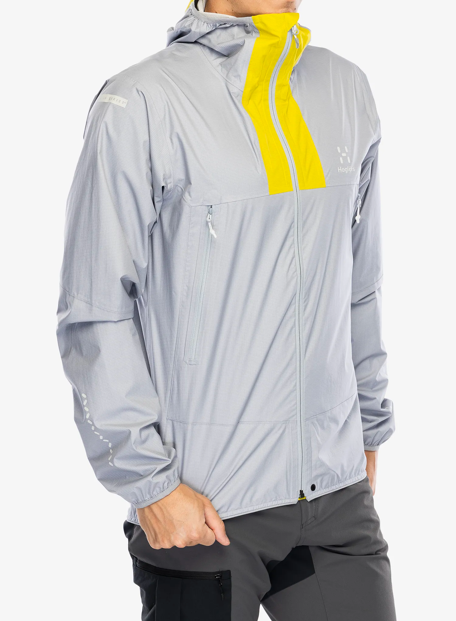 Nepremočljiva jakna Haglofs L.I.M Proof Jacket - concrete/aurora