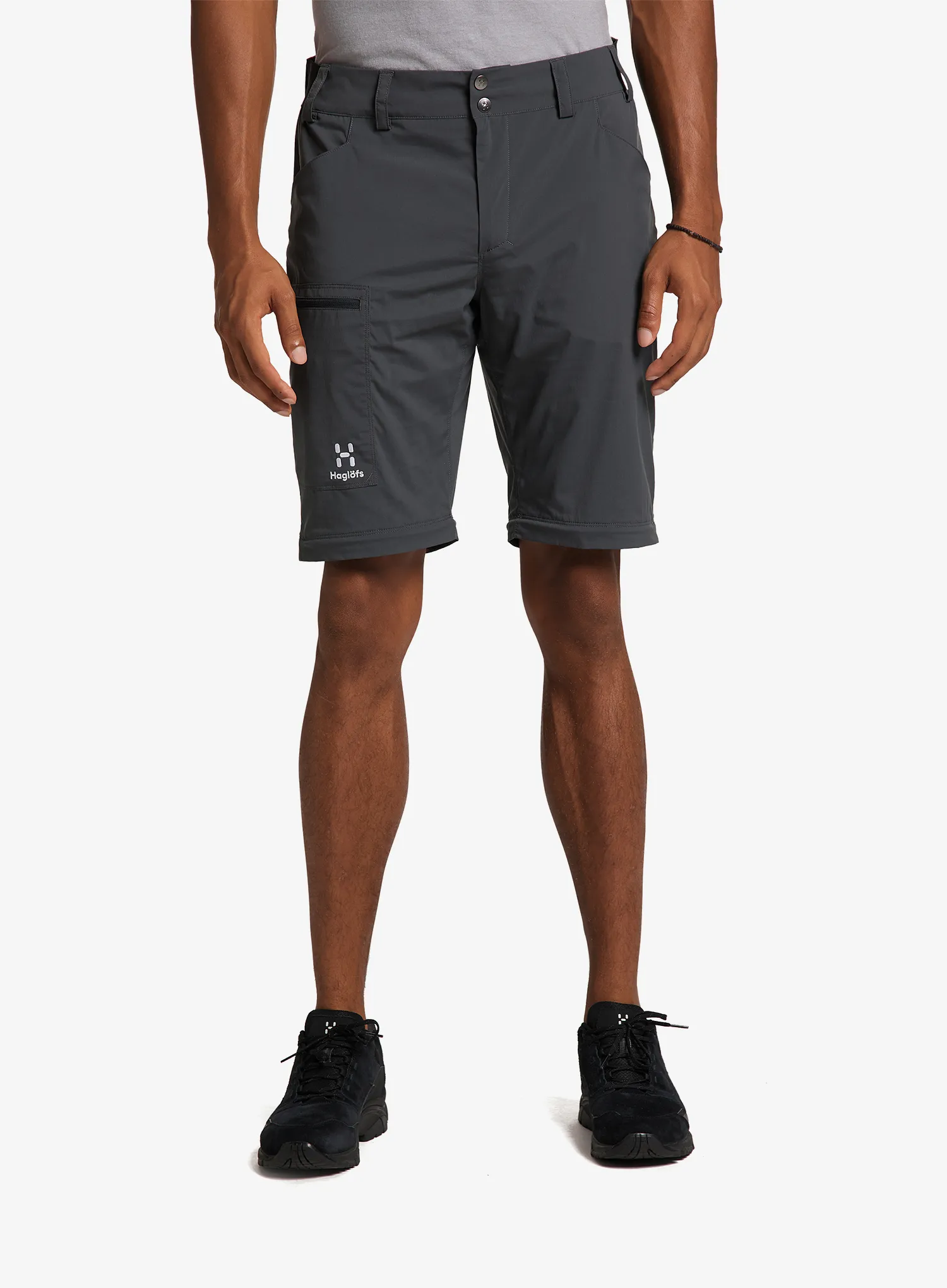 Hlače z odstranljivimi hlačnicami Haglofs Lite Standard Zip-Off Pant - magnetite