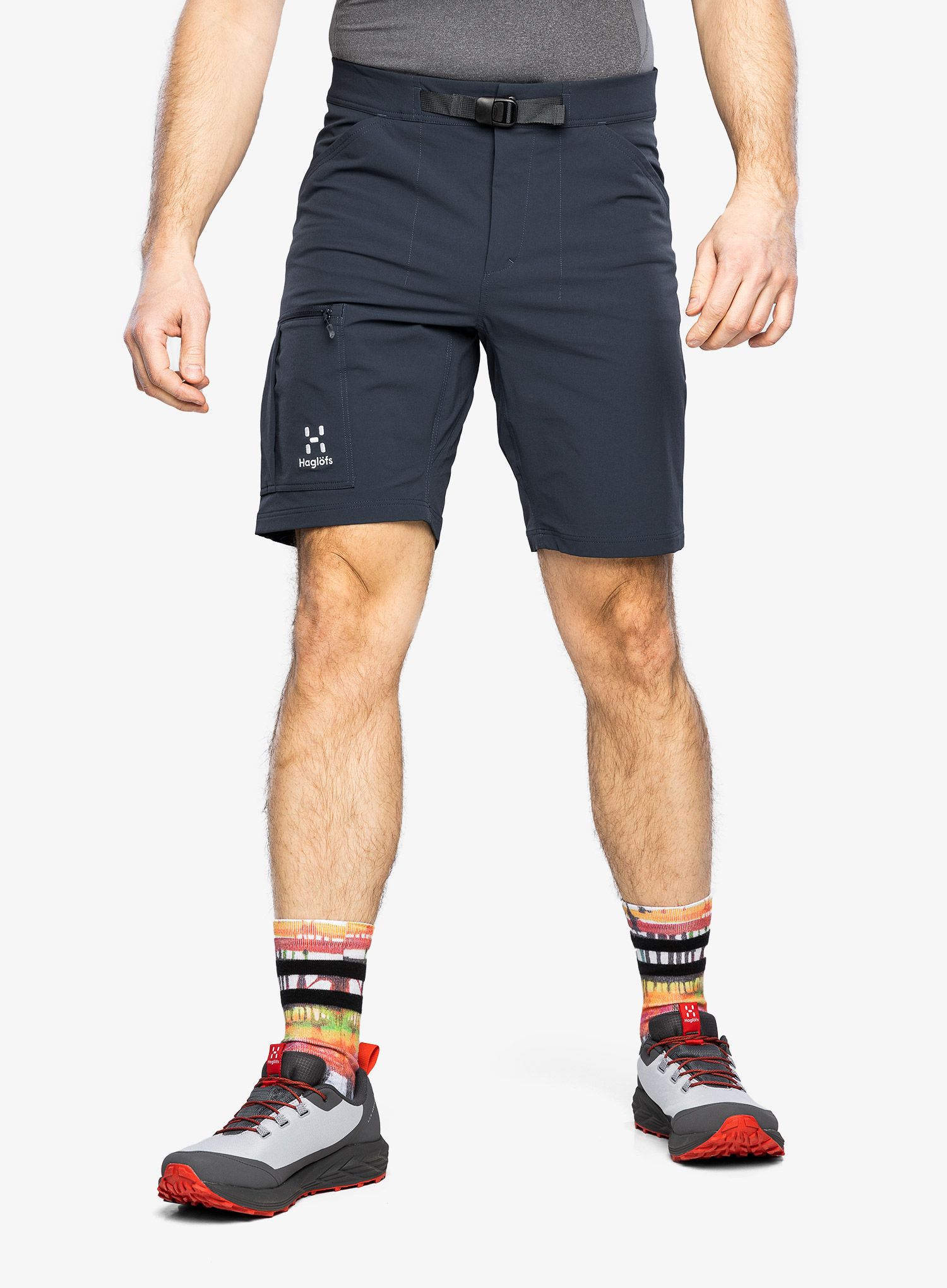 Pohodniške kratke hlače Haglofs Lizard Softshell Shorts - tarn blue