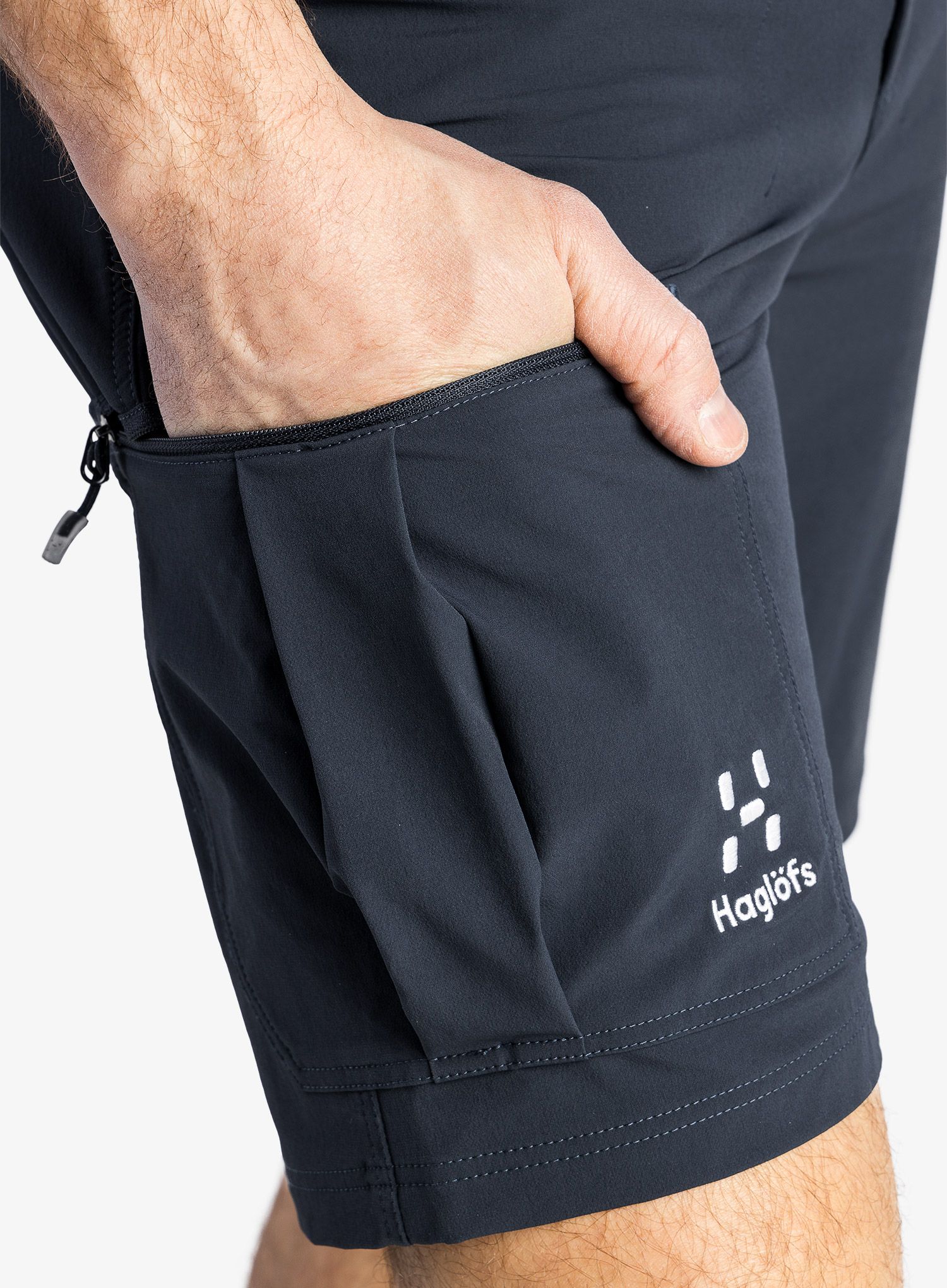 Pohodniške kratke hlače Haglofs Lizard Softshell Shorts - tarn blue