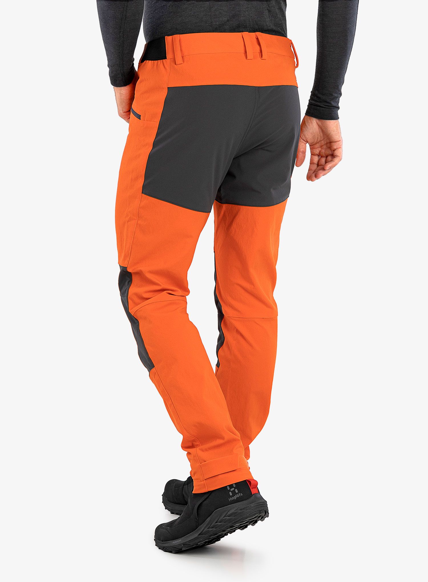 Moške pohodne hlače Haglofs Mid Slim Pant - flame orange/magnetite