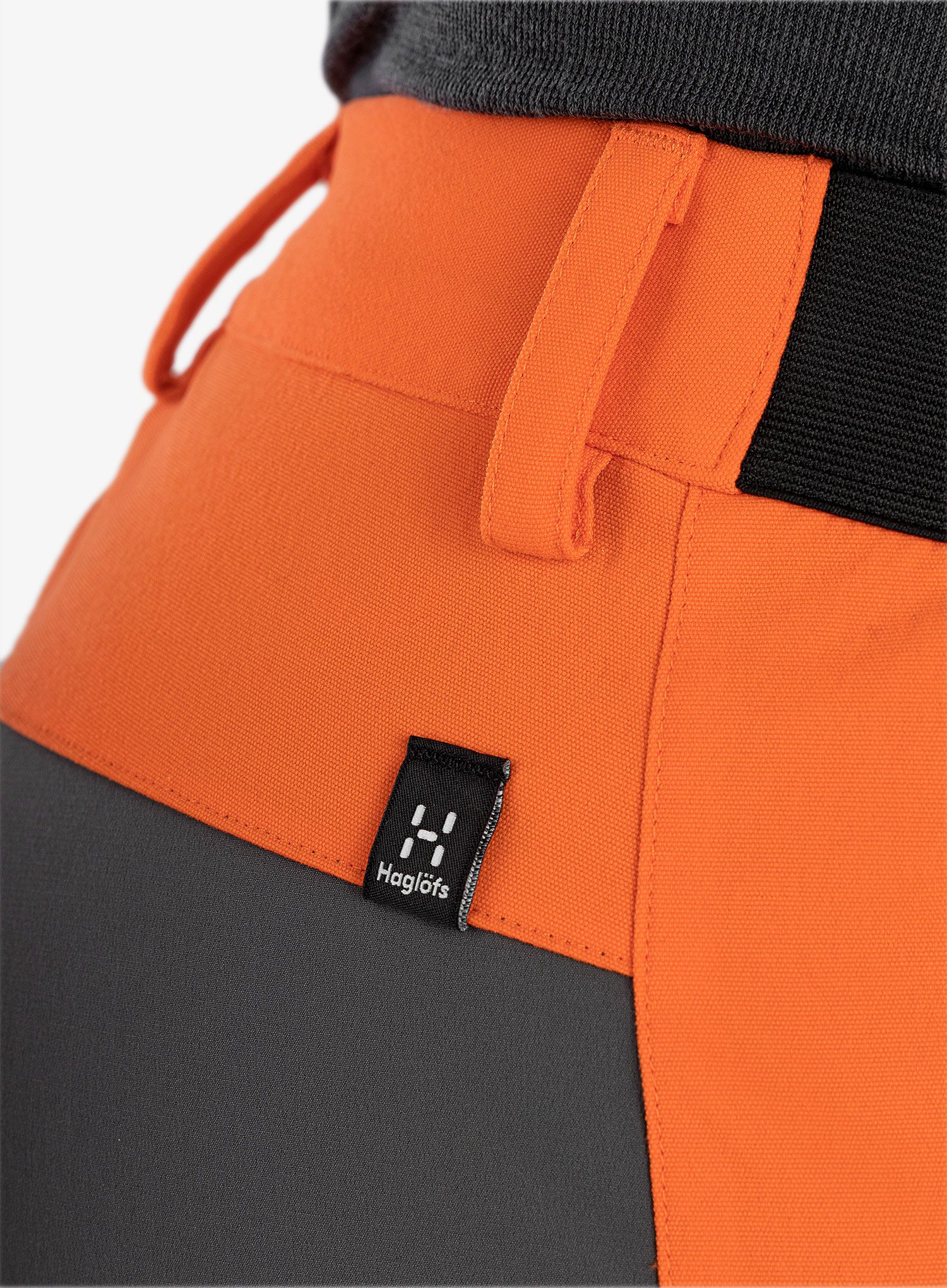 Moške pohodne hlače Haglofs Mid Slim Pant - flame orange/magnetite