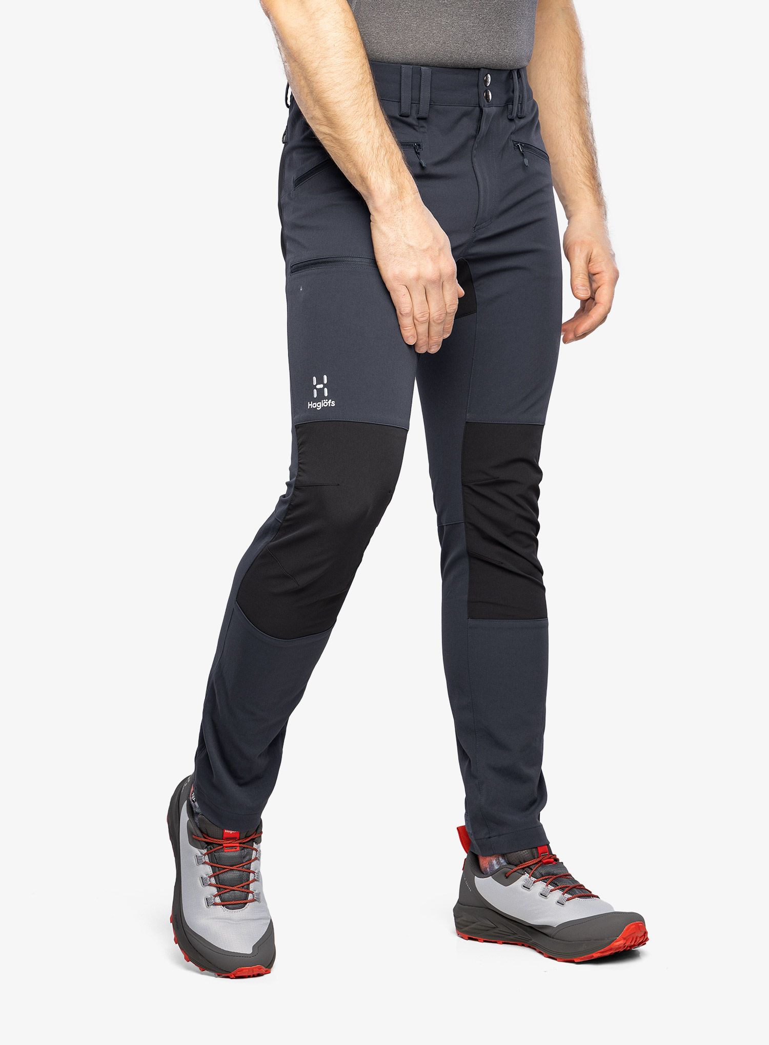Pohodniške hlače Haglofs Mid Slim Pant - tarn blue/true black