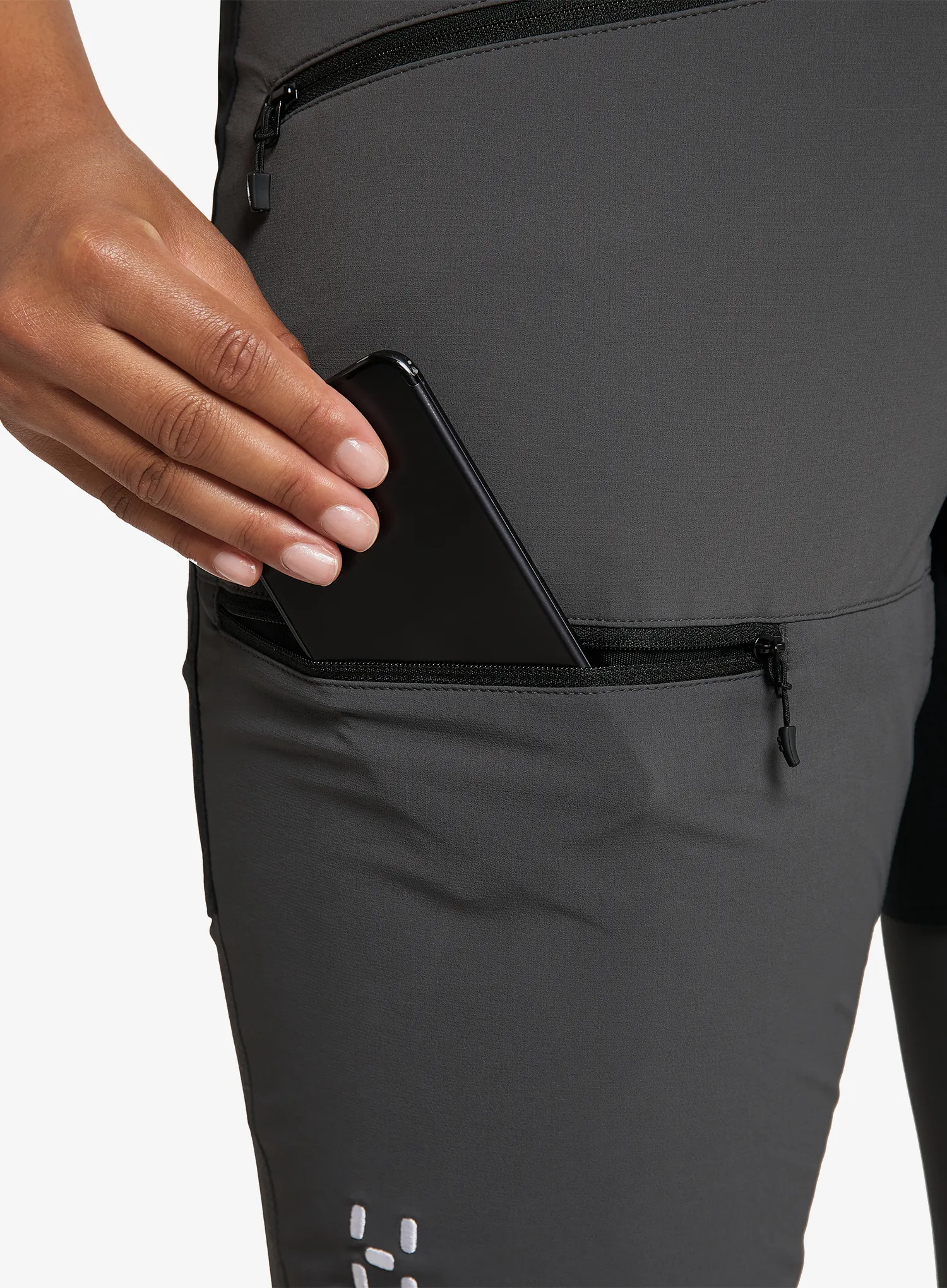 Ženske treking hlače Haglofs Mid Standard Pant - magnetite/true black
