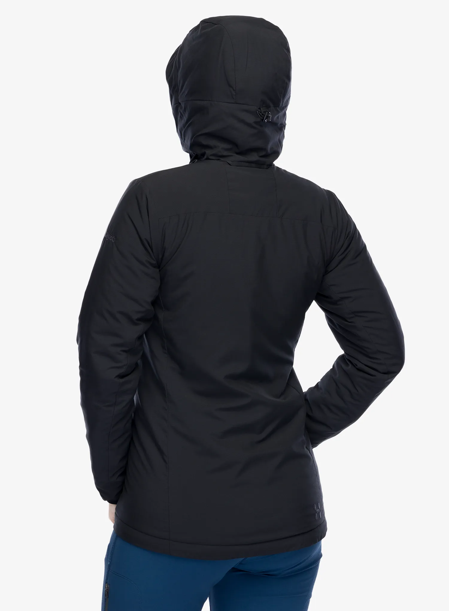 Ženska sintetična jakna Haglofs Mimic Alert Hood - true black