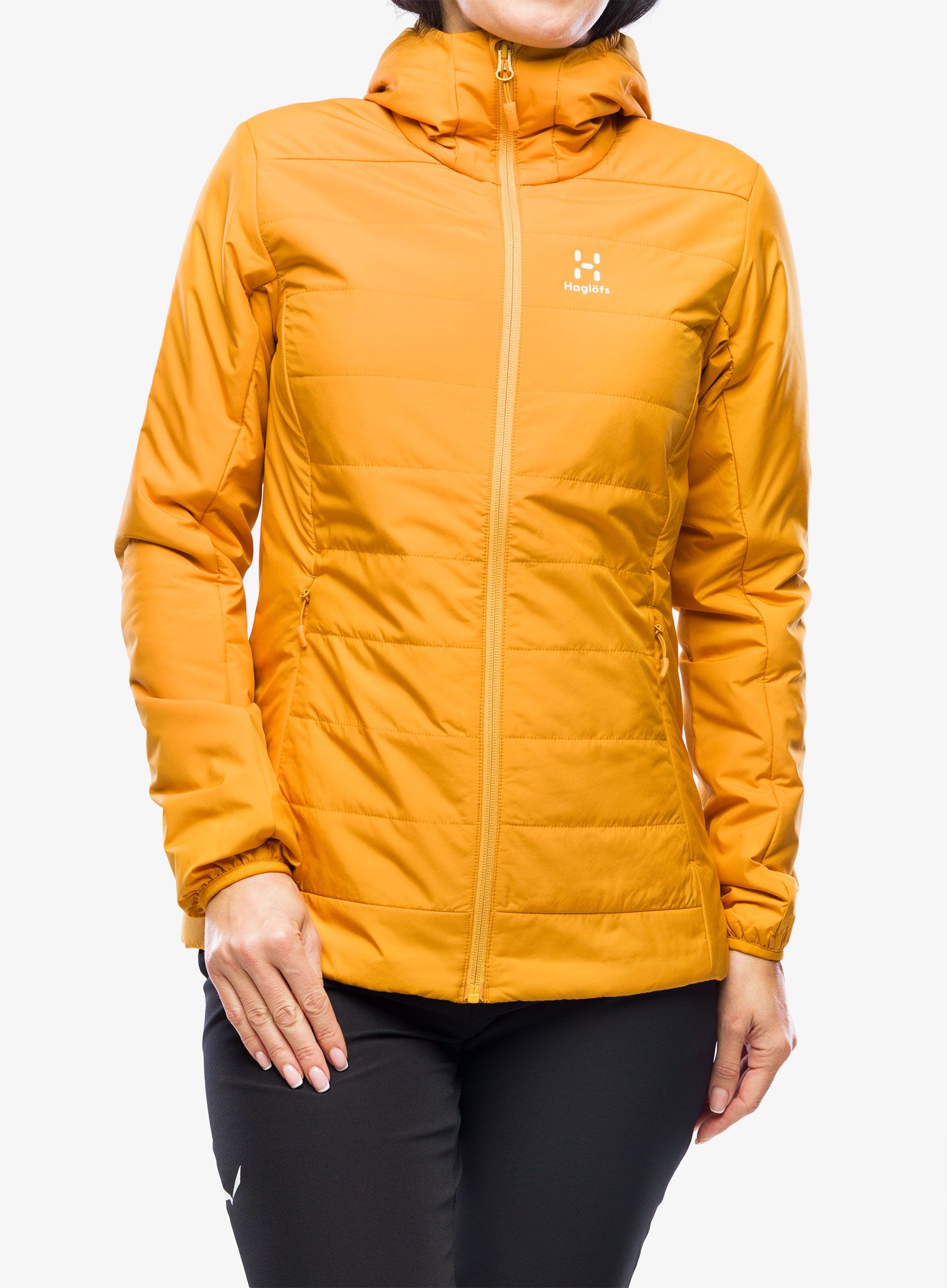 Ženska sintetična jakna Haglofs Mimic Silver Hood - desert yellow