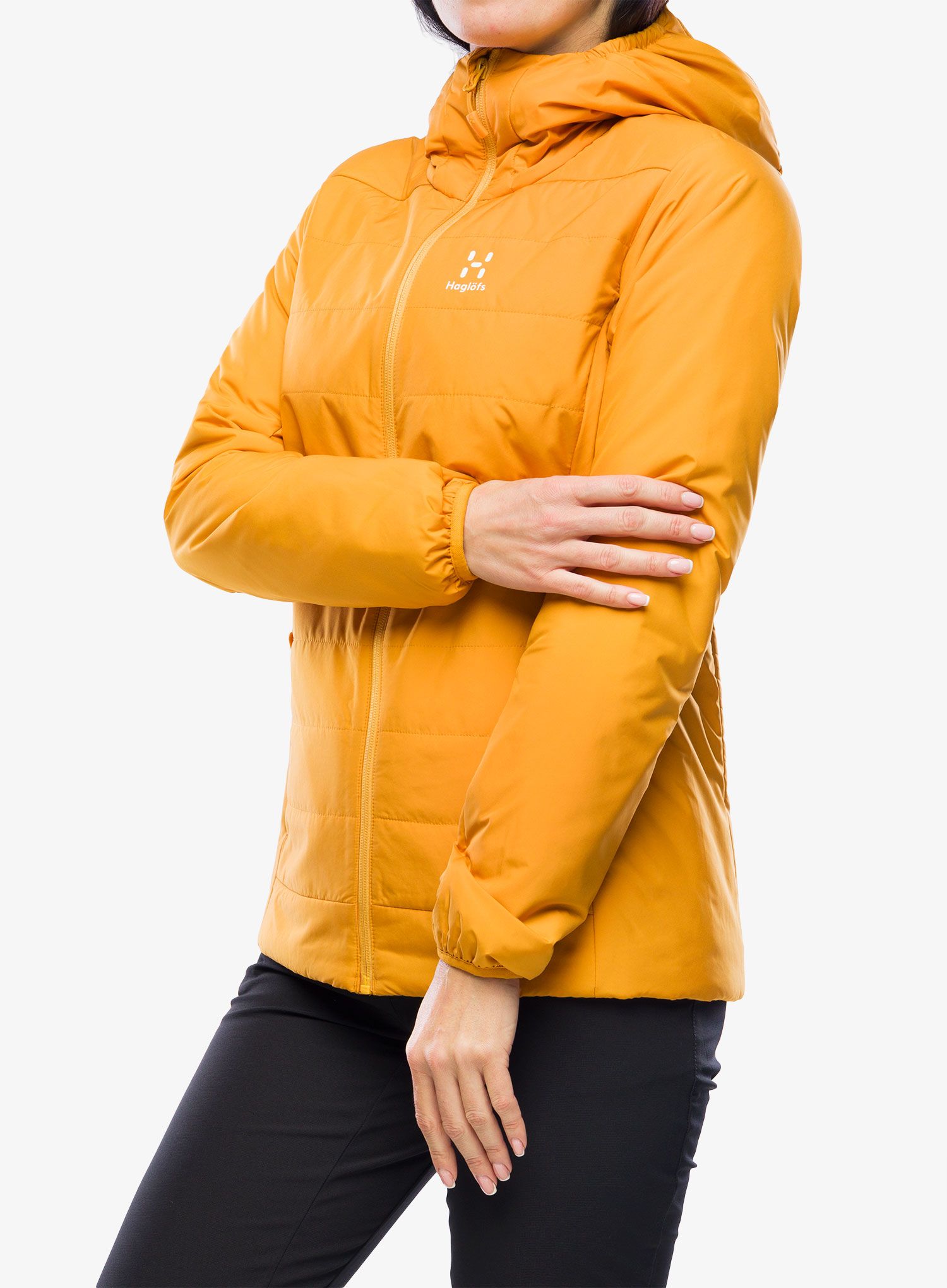 Ženska sintetična jakna Haglofs Mimic Silver Hood - desert yellow