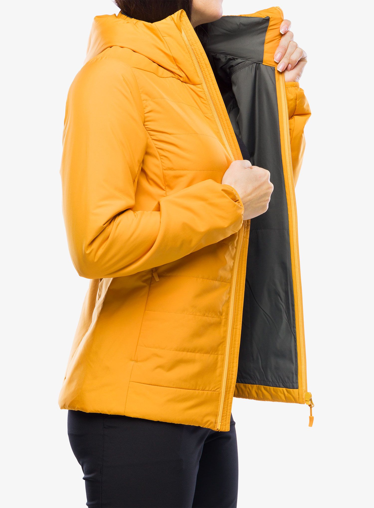 Ženska sintetična jakna Haglofs Mimic Silver Hood - desert yellow