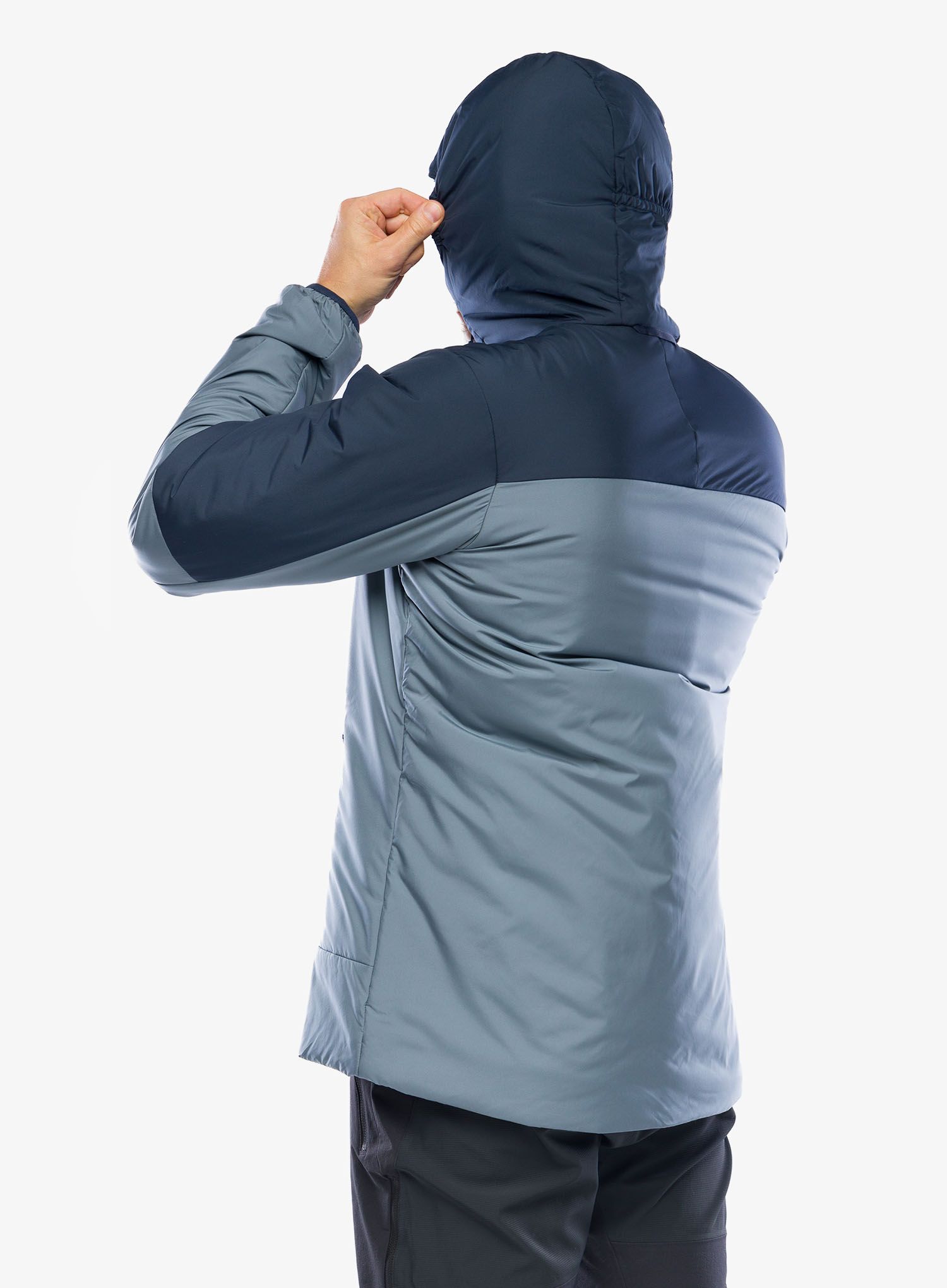 Sintetična jakna Haglofs Mimic Silver Hood - steel blue/tarn blue