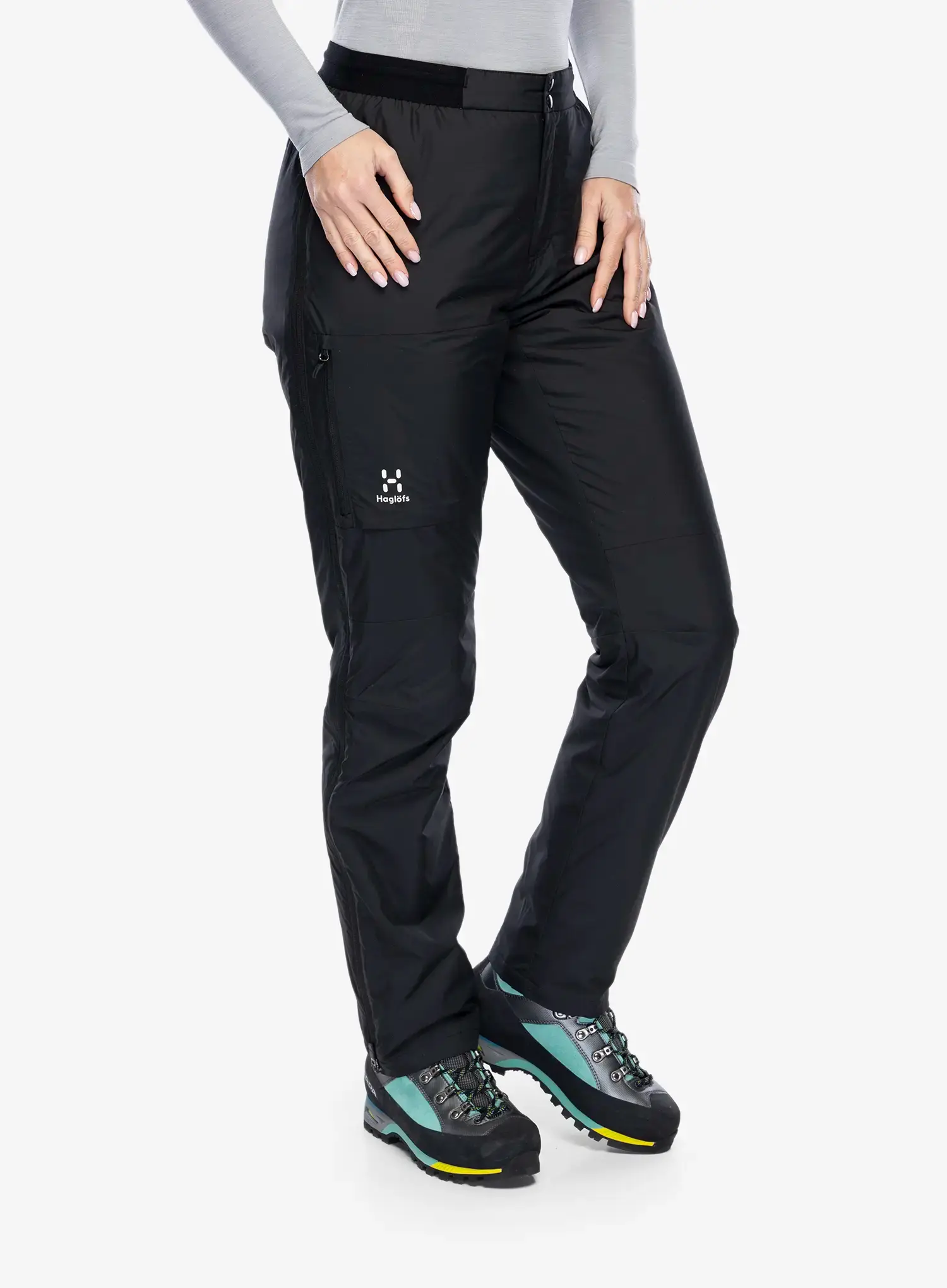 Ženske hlače Haglofs Mimic Silver Pant - true black