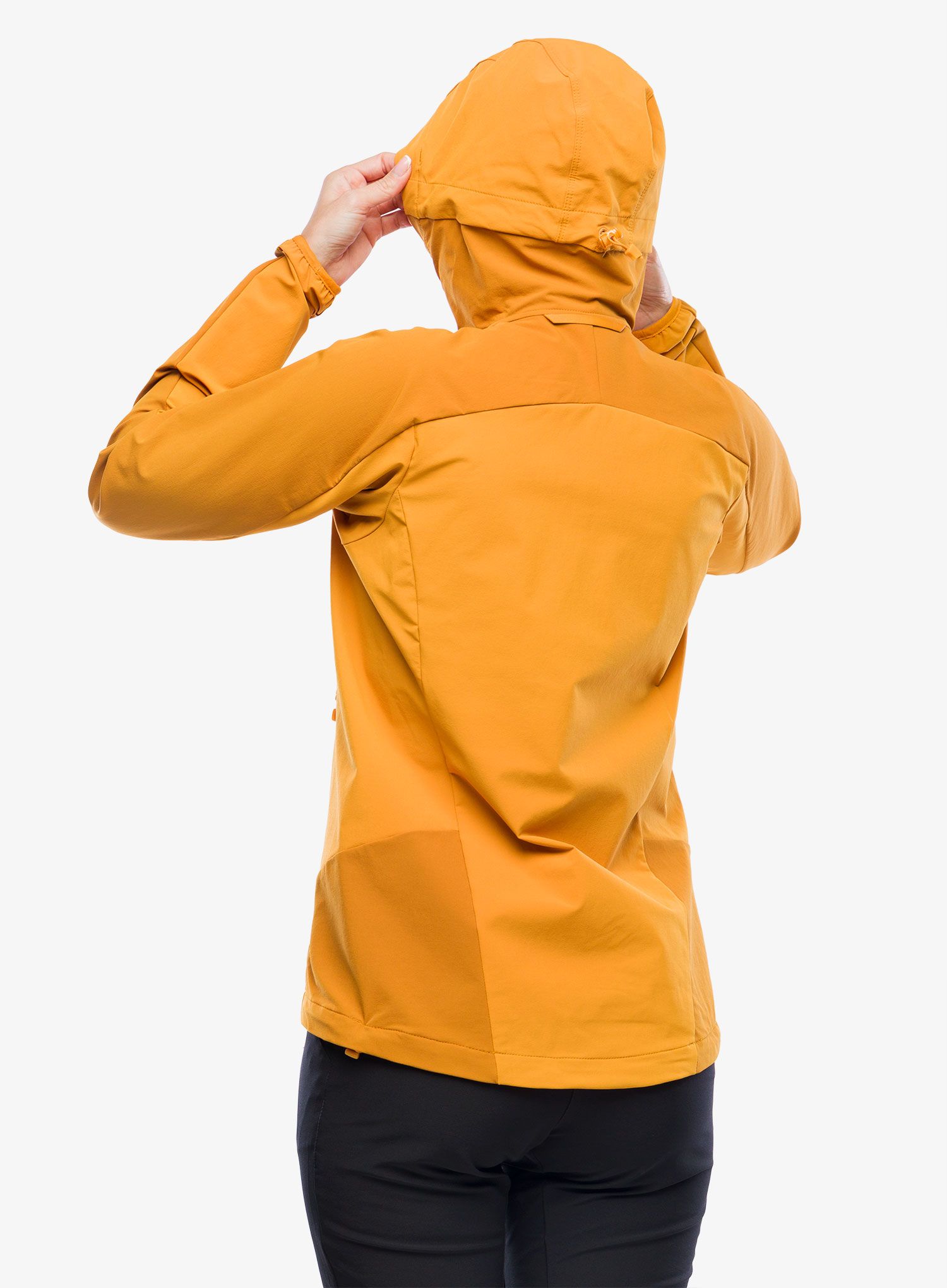 Ženska softshell jakna Haglofs Moran Softshell Hood - desert yellow/golden brown