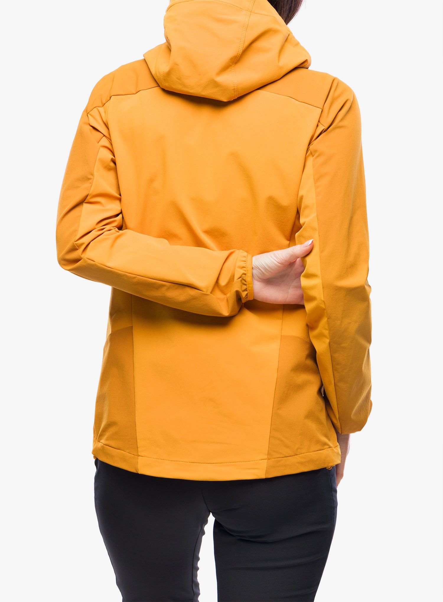 Ženska softshell jakna Haglofs Moran Softshell Hood - desert yellow/golden brown