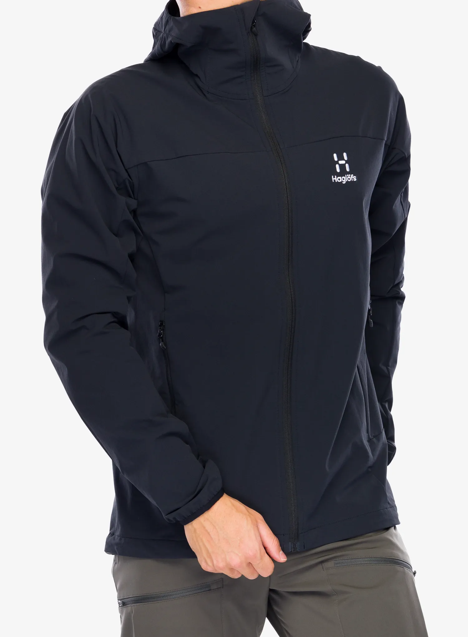 Softshell jakna Haglofs Moran Softshell Hood - true black
