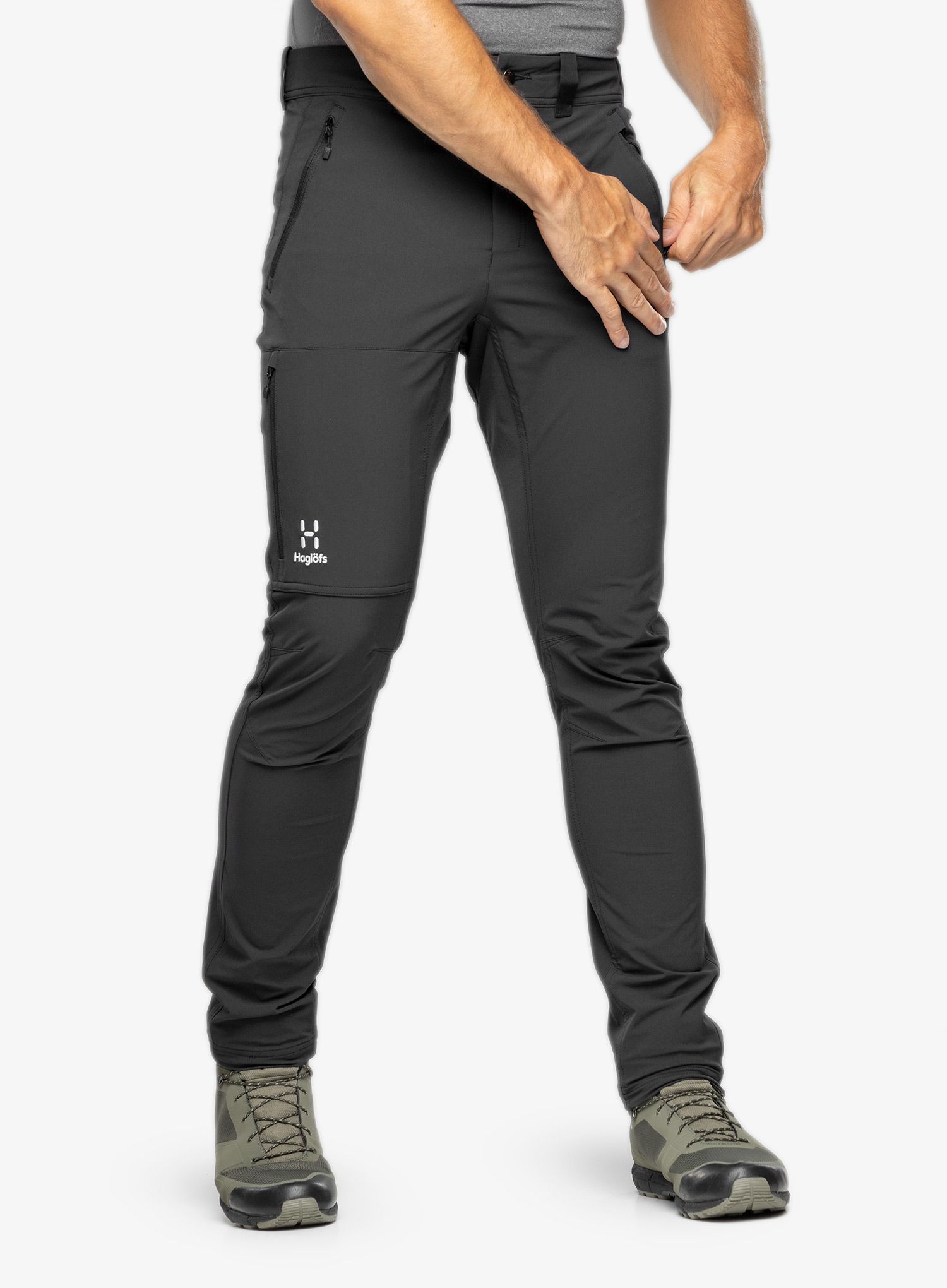 Moške softshell hlače Haglofs Moran Softshell Slim Pant - true black