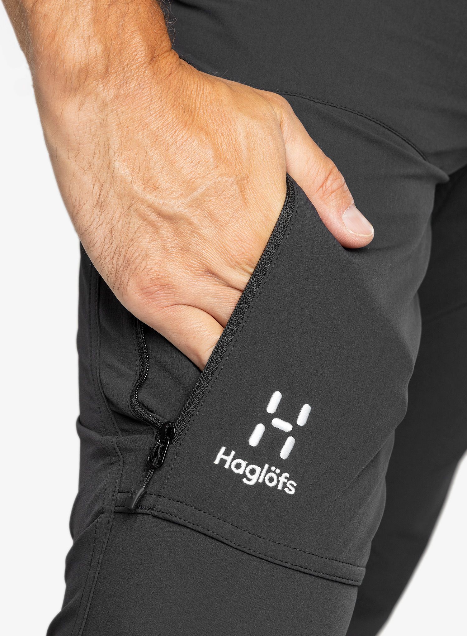Moške softshell hlače Haglofs Moran Softshell Slim Pant - true black