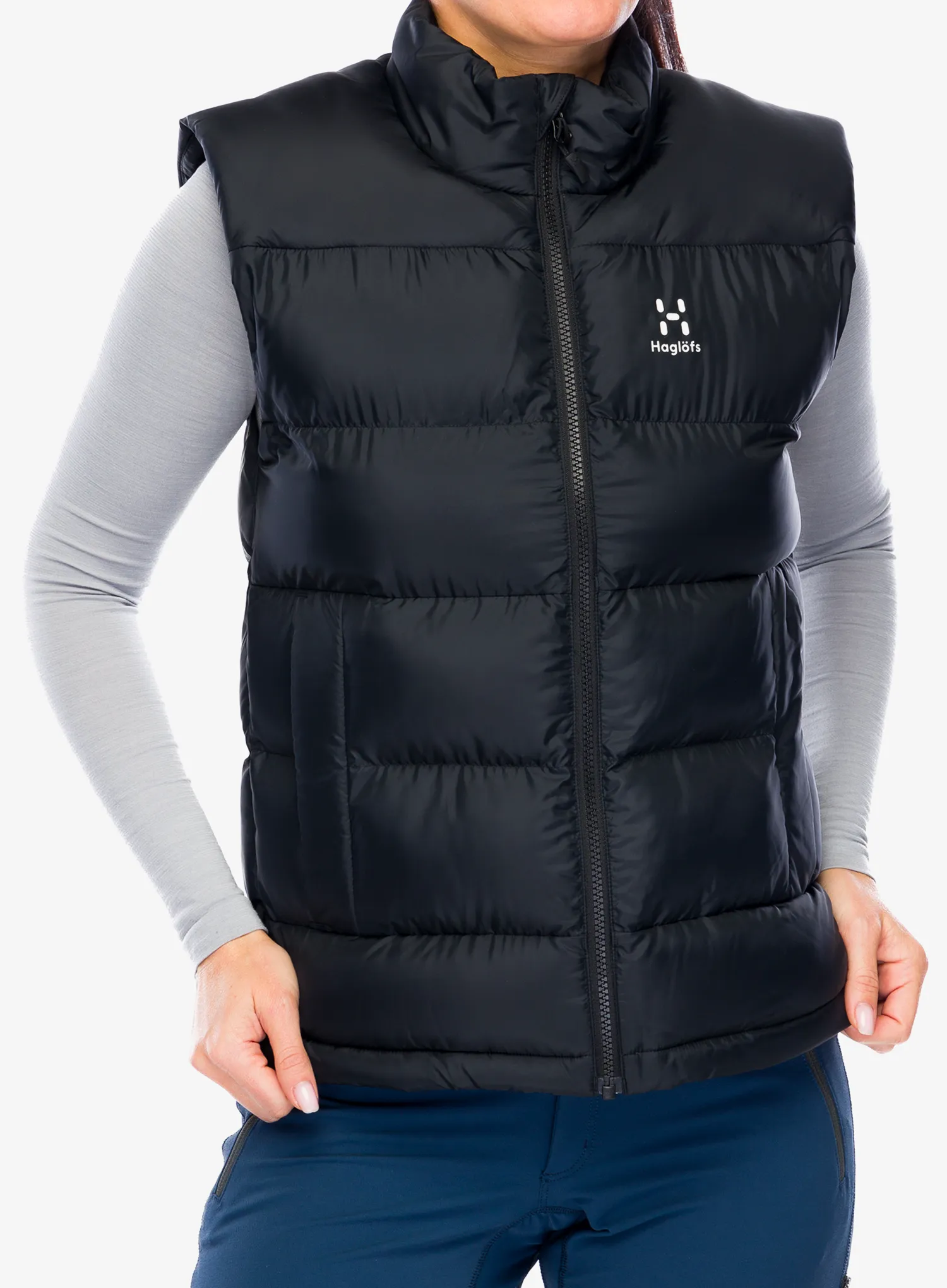 Podložen brezrokavnik Haglofs Puffy Mimic Vest - true black