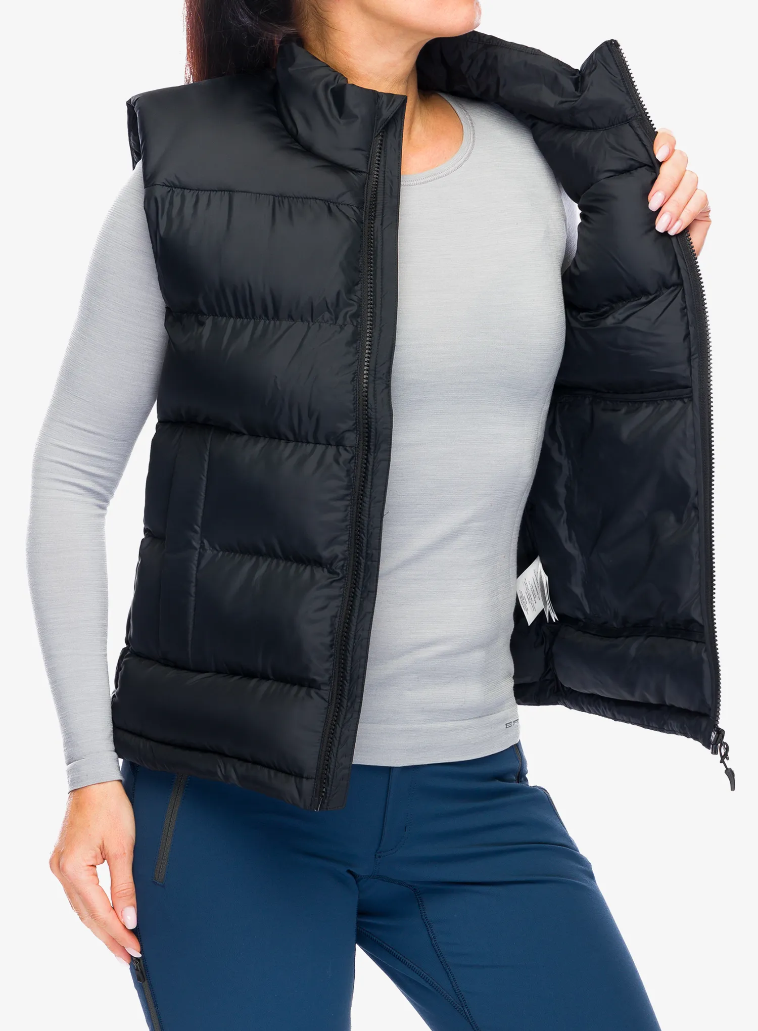 Podložen brezrokavnik Haglofs Puffy Mimic Vest - true black