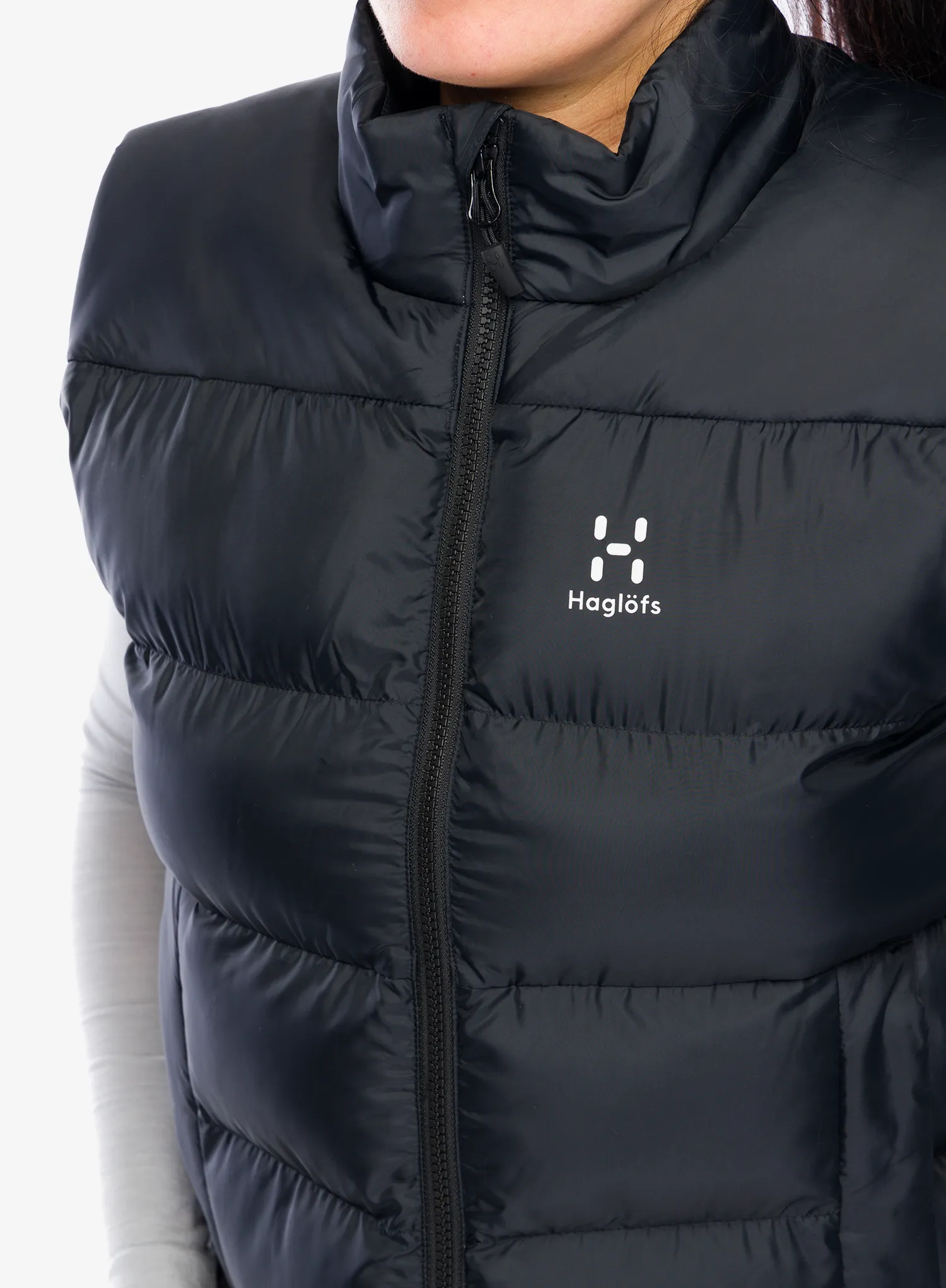 Podložen brezrokavnik Haglofs Puffy Mimic Vest - true black