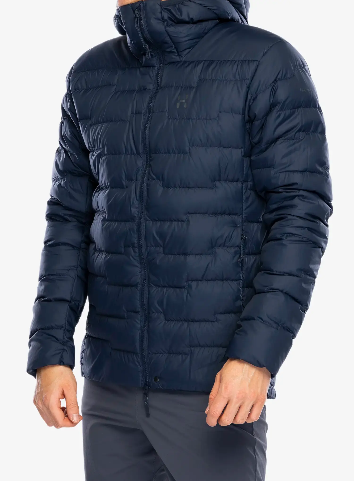 Puhovka Haglofs ROC Flash Down Hood - tarn blue