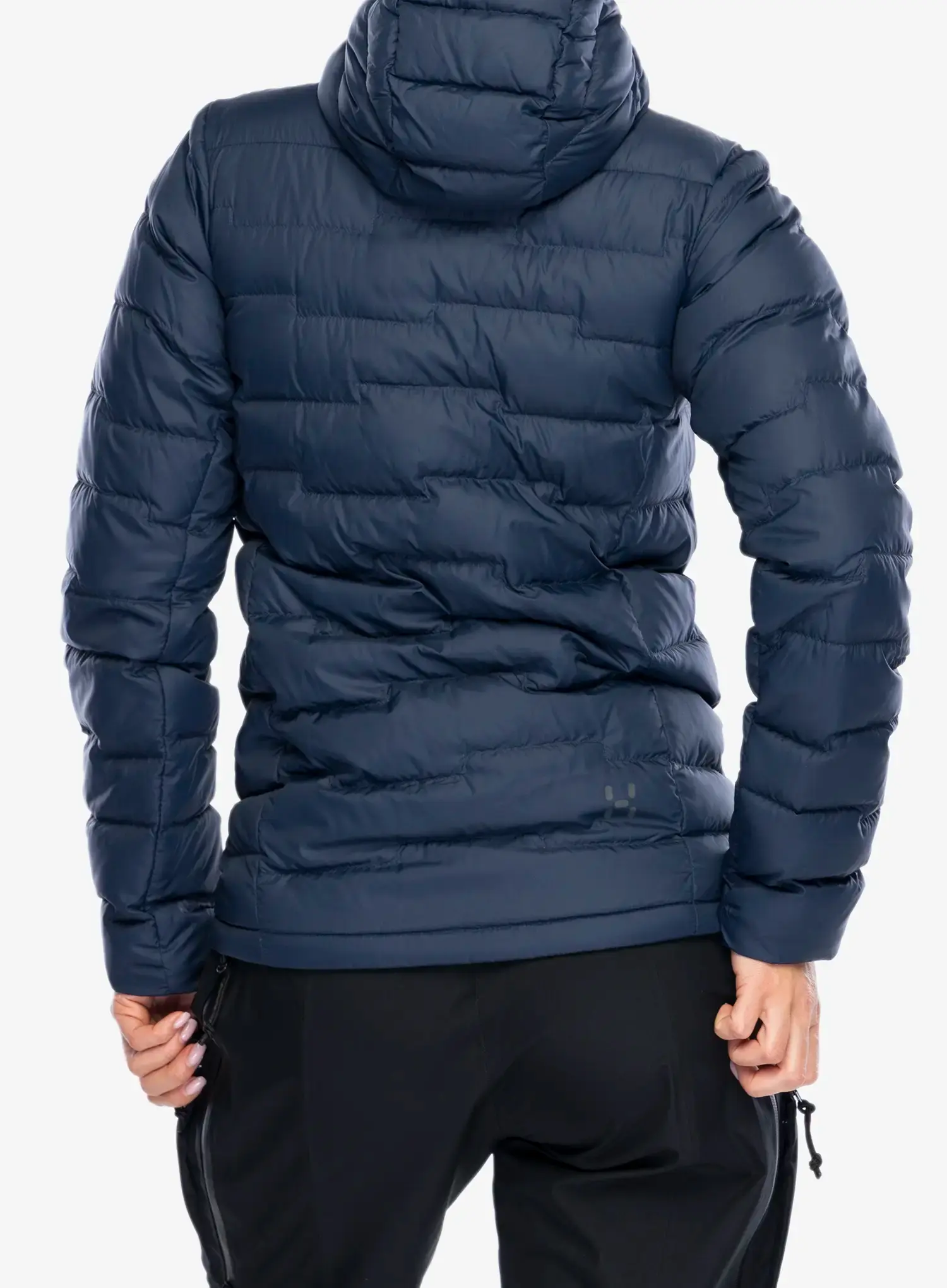 Ženska puhovka Haglofs ROC Flash Down Hood - tarn blue