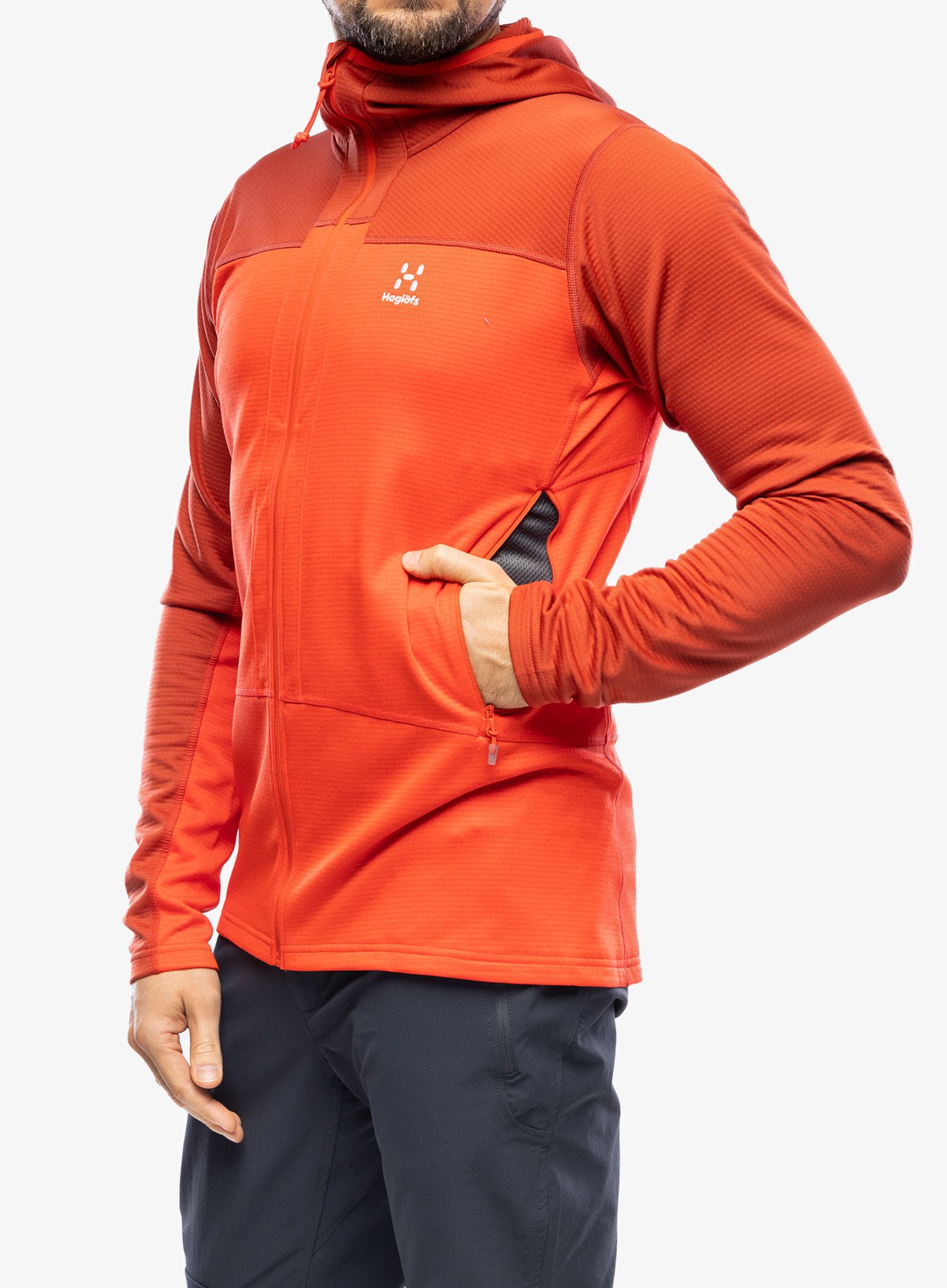 Flis Haglofs ROC Flash Mid Hood - corrosion/zenith red