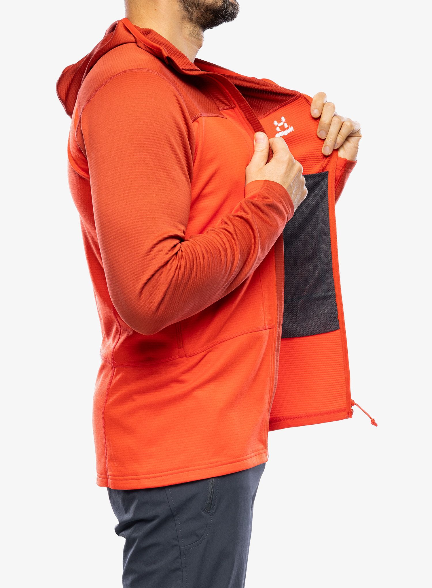Flis Haglofs ROC Flash Mid Hood - corrosion/zenith red