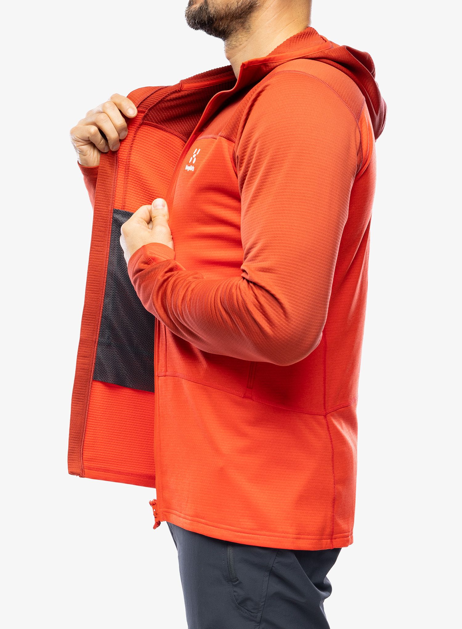 Flis Haglofs ROC Flash Mid Hood - corrosion/zenith red