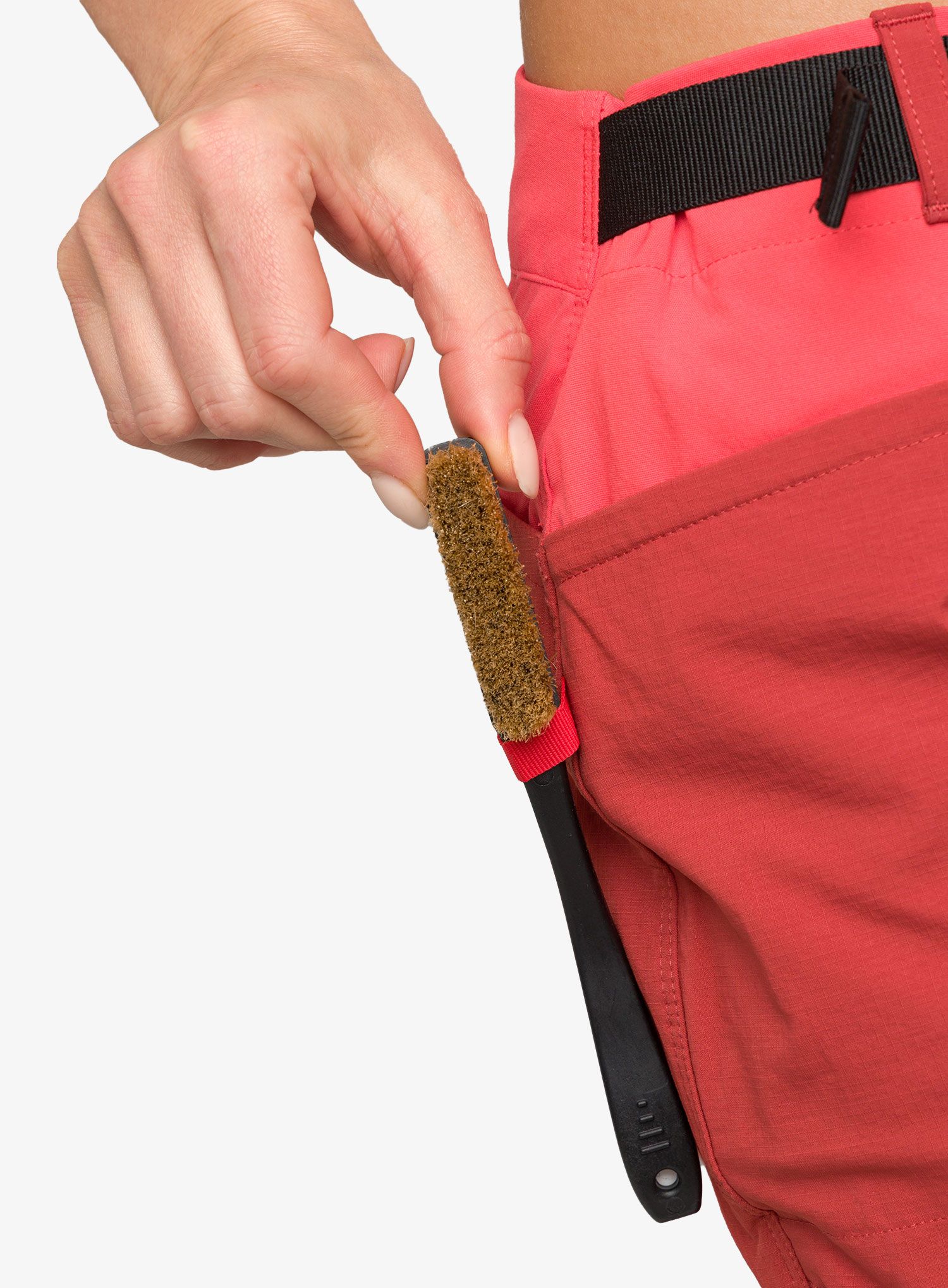 Ženske plezalne hlače Haglofs ROC Spitz Pant - corrosion/poppy red