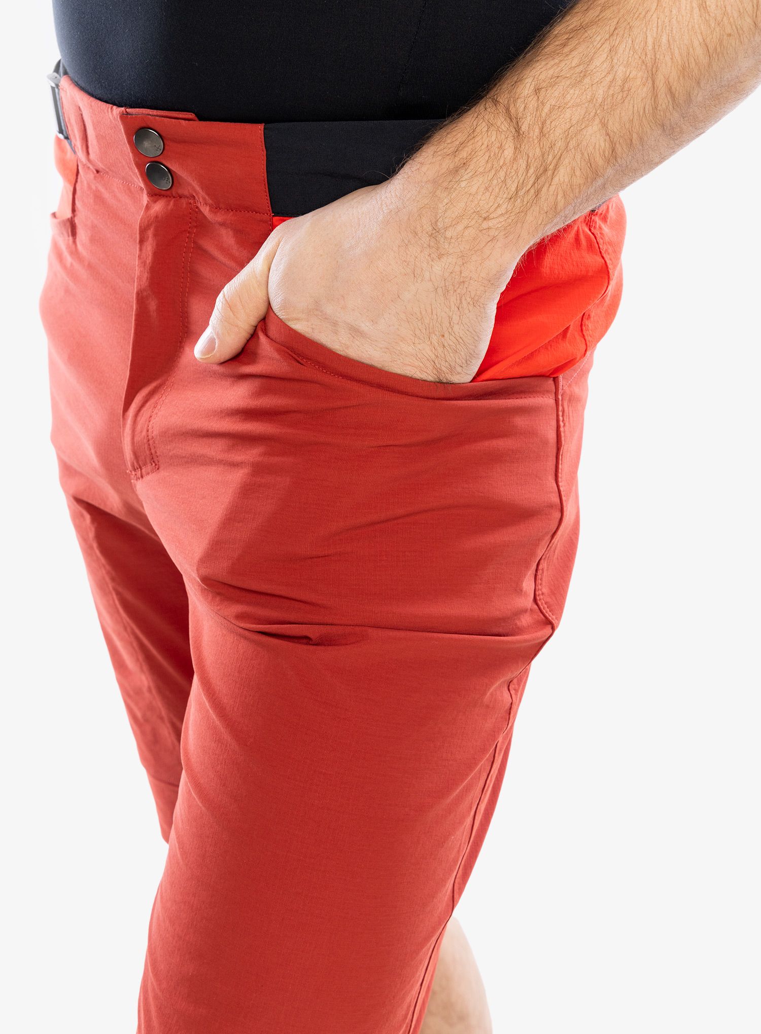 Moške plezalne kratke hlače Haglofs ROC Spitz Shorts - corrosion/zenith red