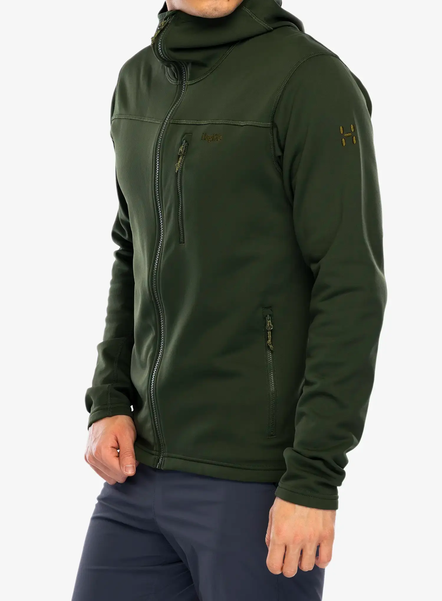 Jopica s kapuco Haglofs Rosson Mid Hood - seaweed green