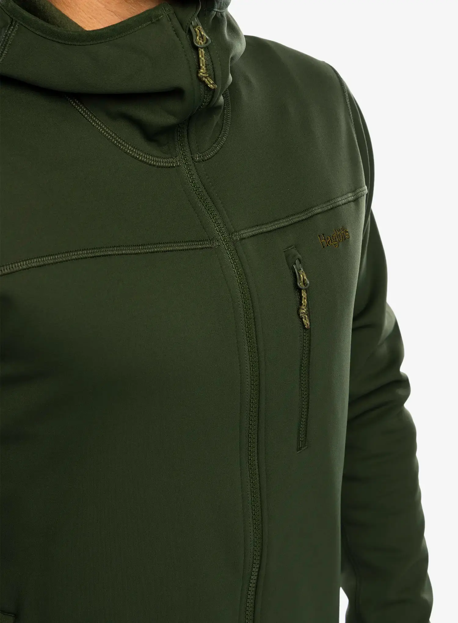 Jopica s kapuco Haglofs Rosson Mid Hood - seaweed green