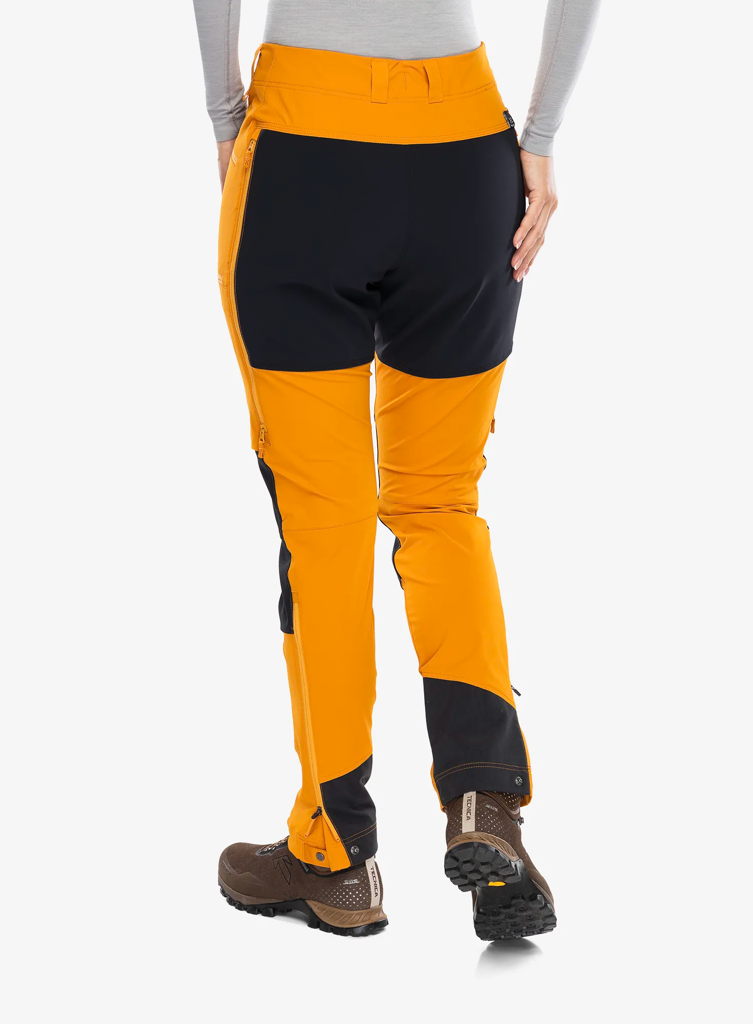 Ženske hlače Haglofs Rugged Slim Pant - desert yellow/true black