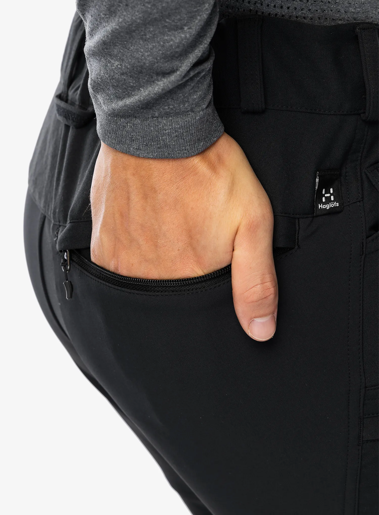 Pohodne hlače Haglofs Rugged Standard Pant - true black
