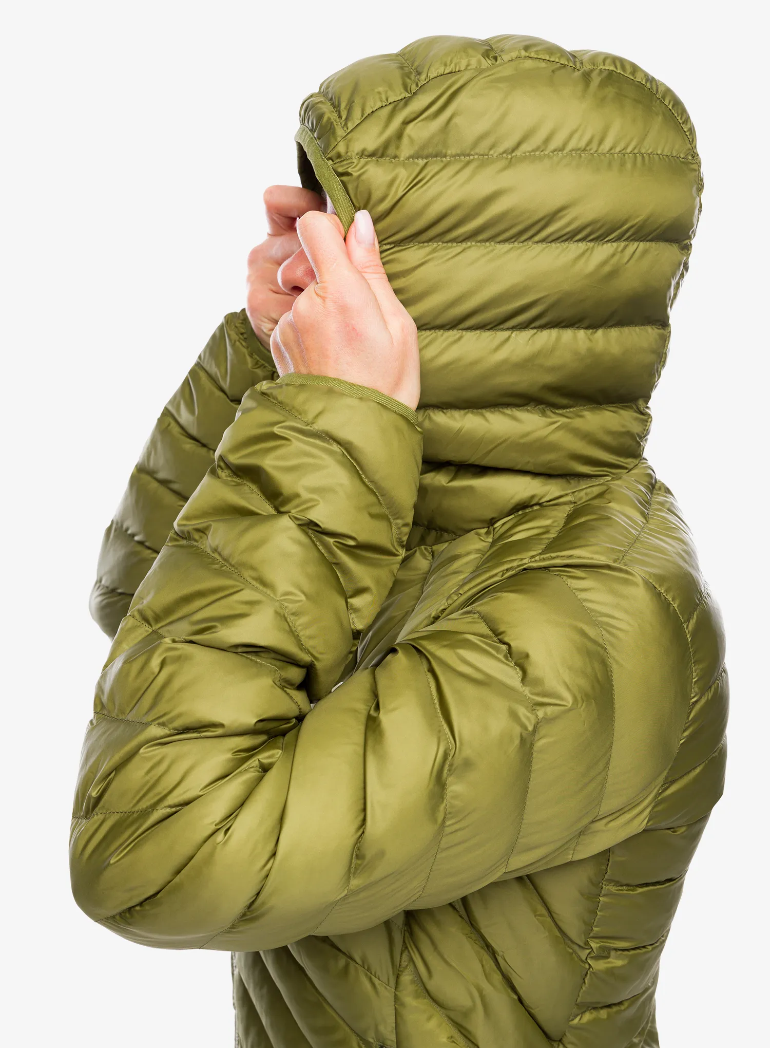 Ženska sintetična jakna Haglofs Sarna Mimic Hood - olive green