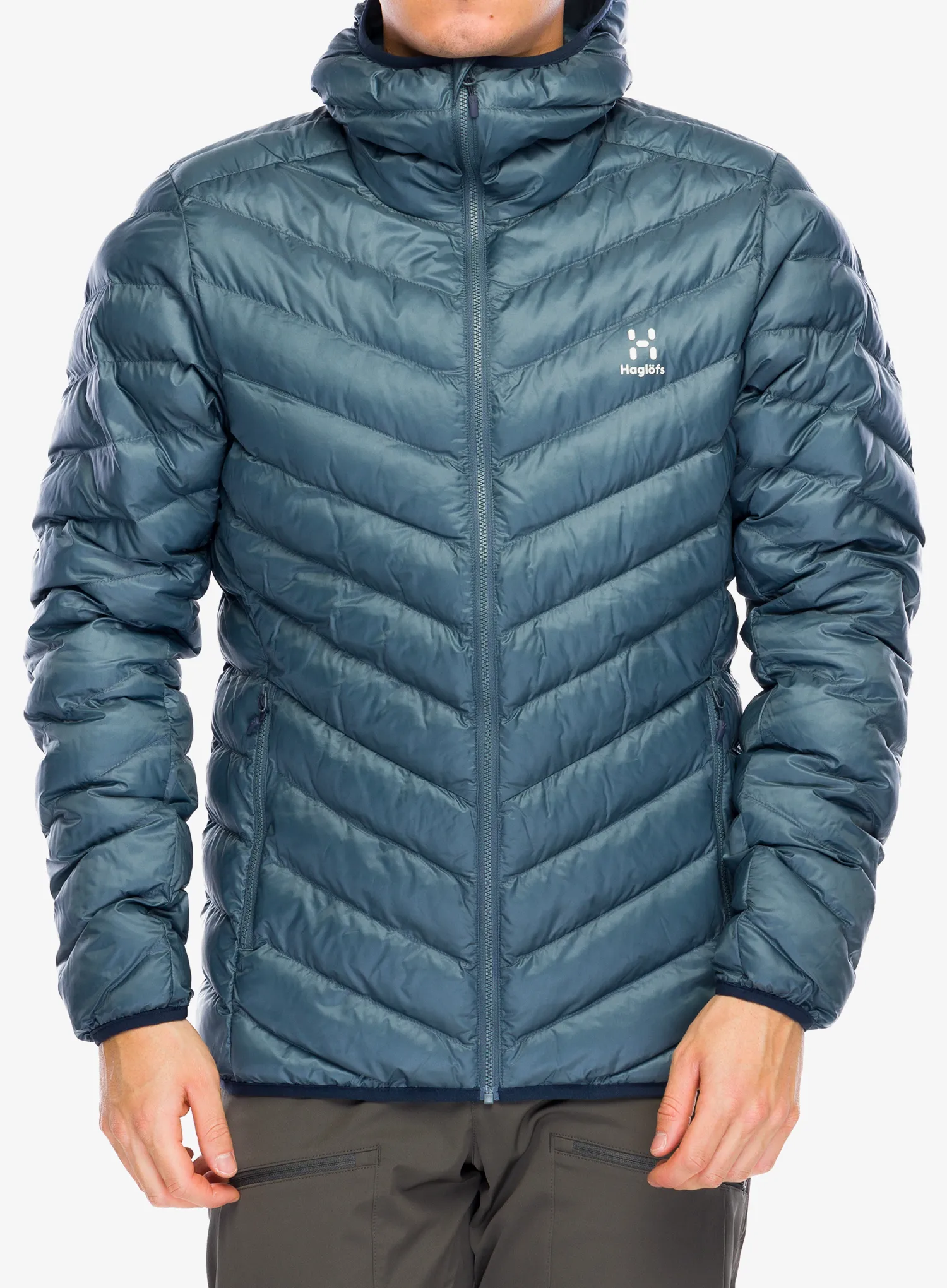 Sintetična jakna Haglofs Sarna Mimic Hood - steel blue