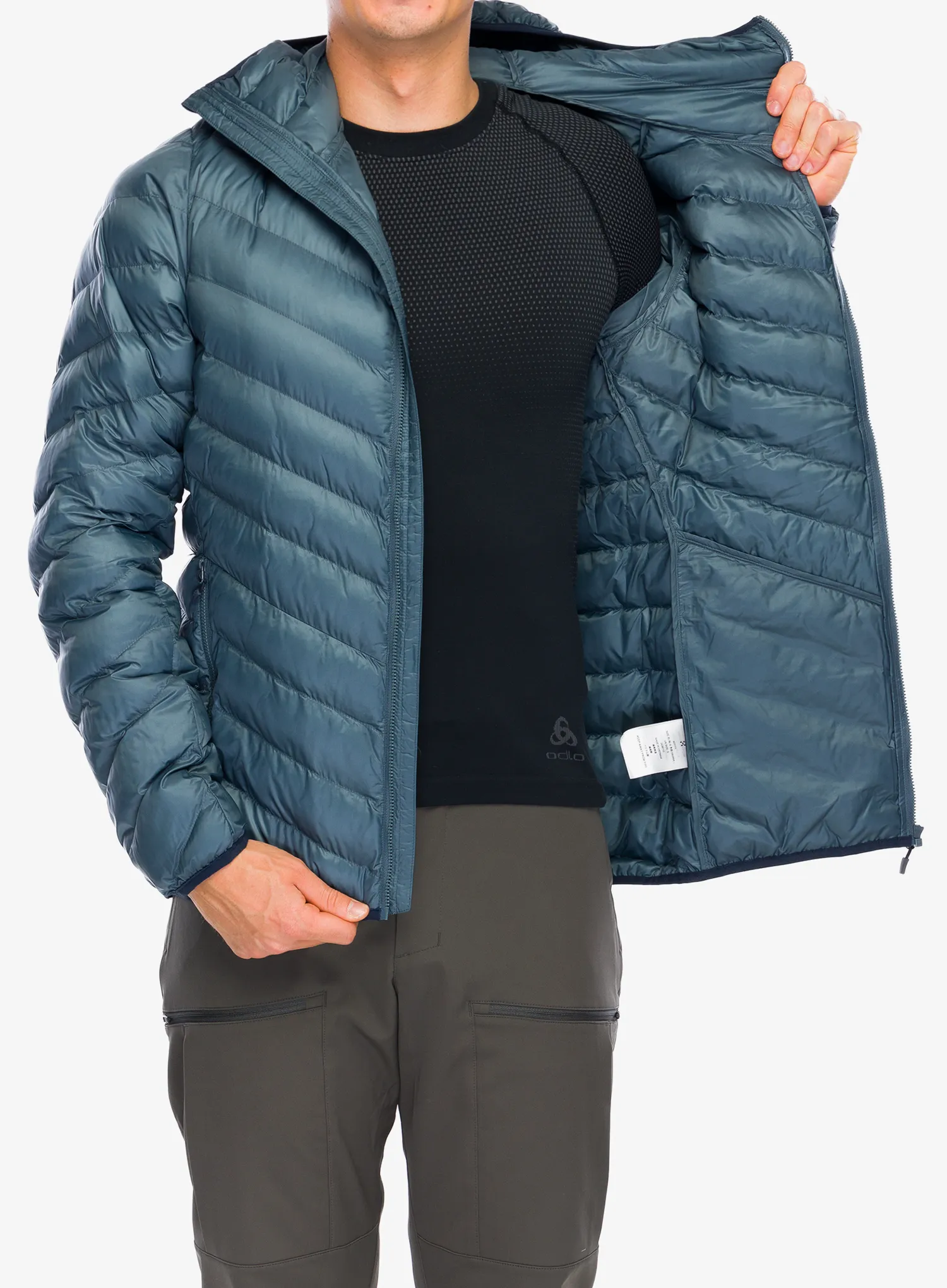 Sintetična jakna Haglofs Sarna Mimic Hood - steel blue