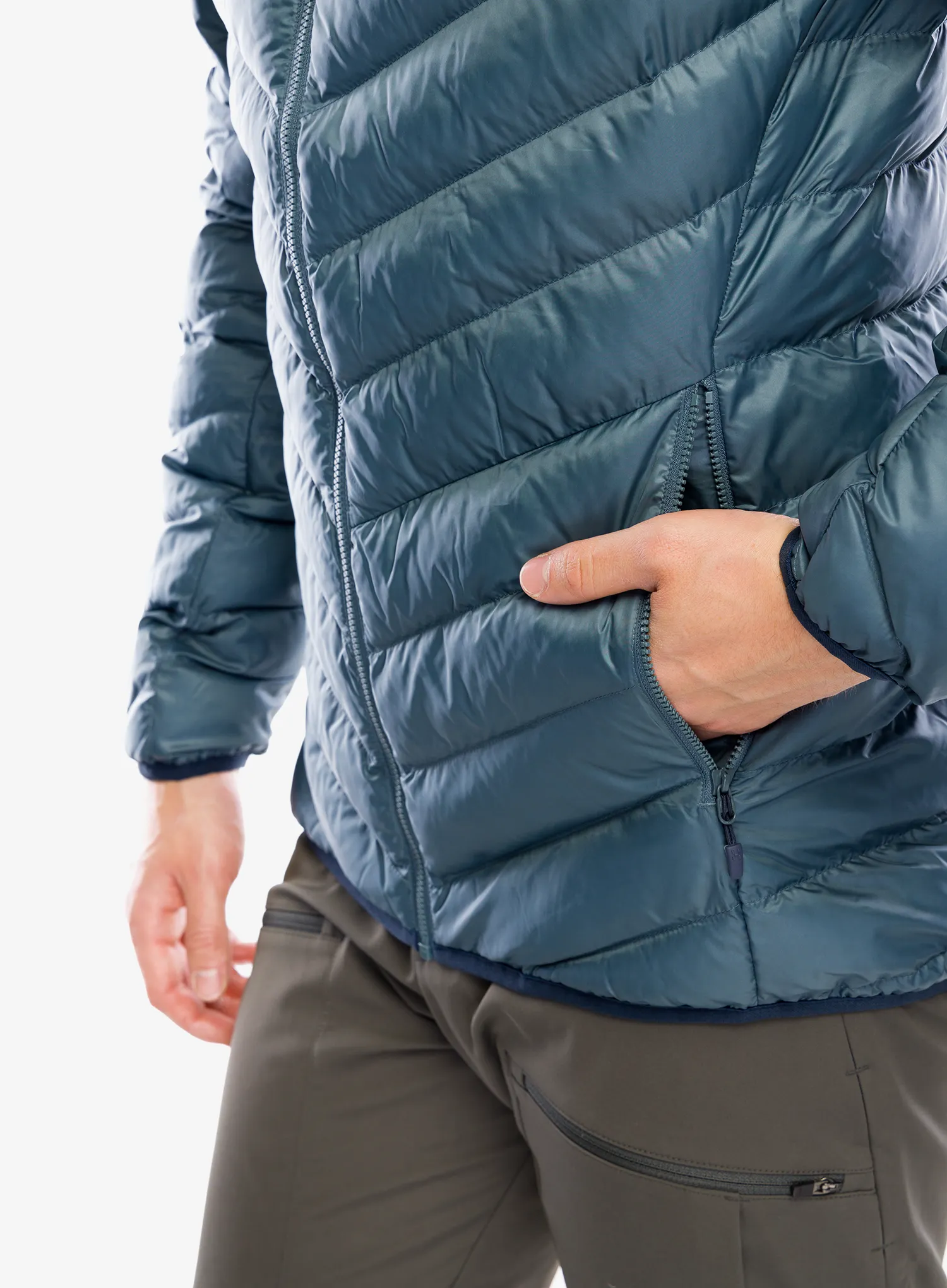 Sintetična jakna Haglofs Sarna Mimic Hood - steel blue