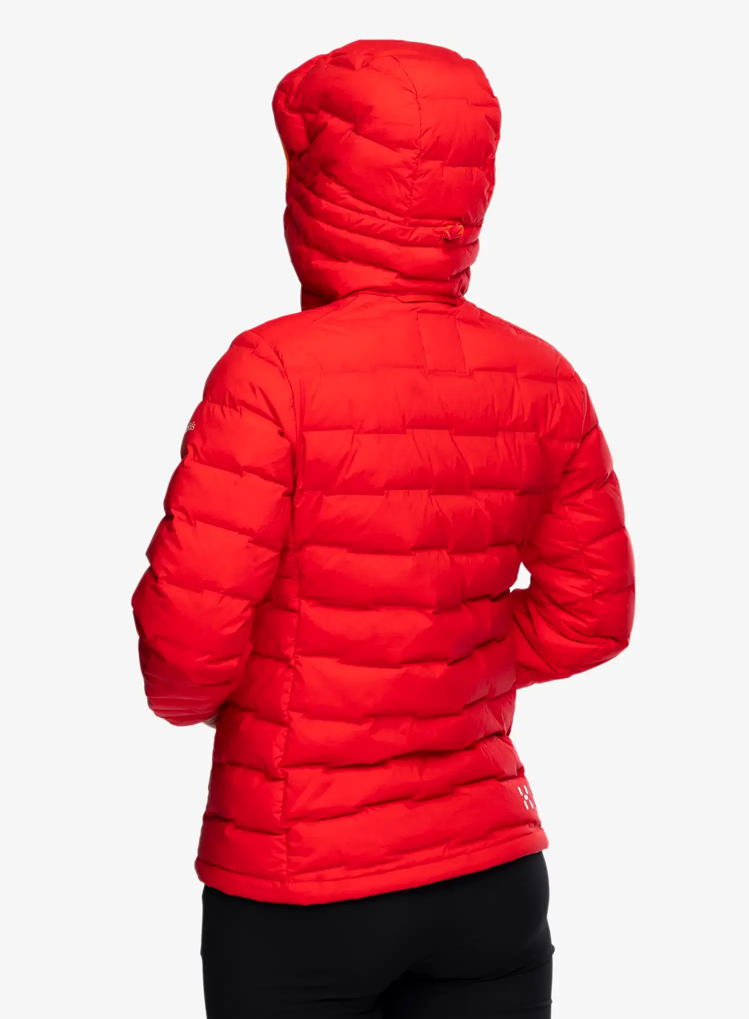 Ženska puhovka Haglofs Spitz Down Hood - bright red
