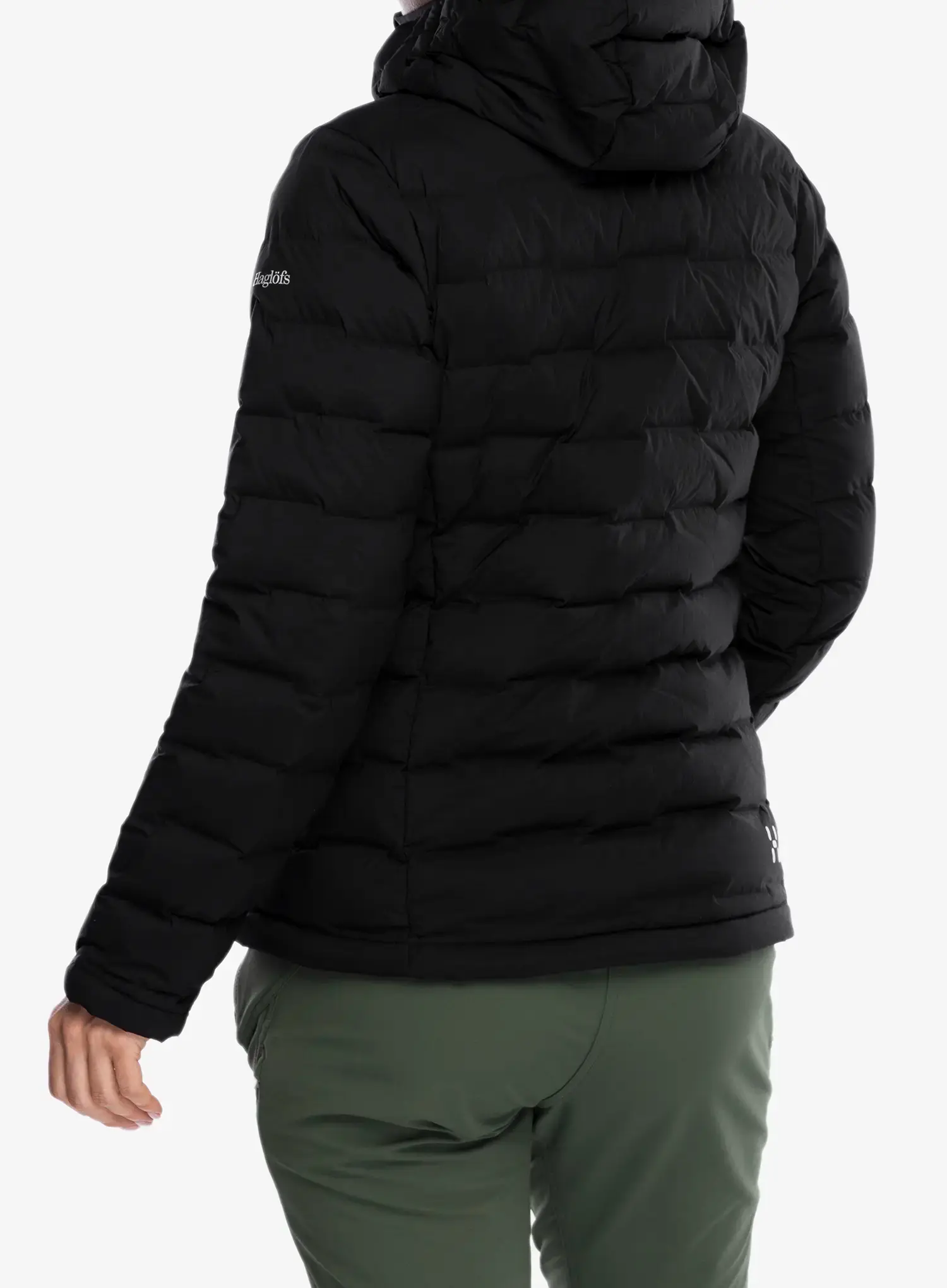 Ženska puhovka Haglofs Spitz Down Hood - true black