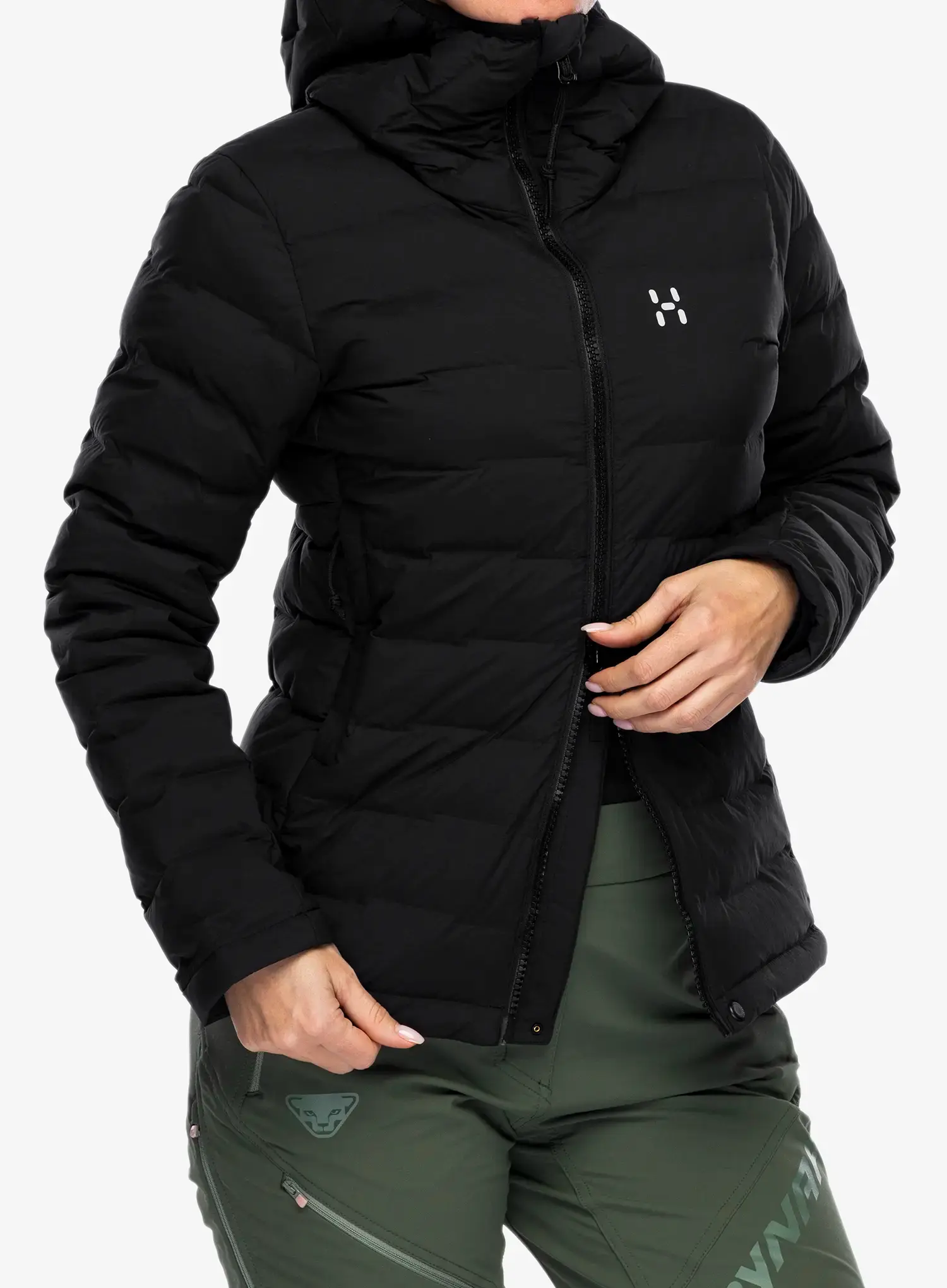 Ženska puhovka Haglofs Spitz Down Hood - true black