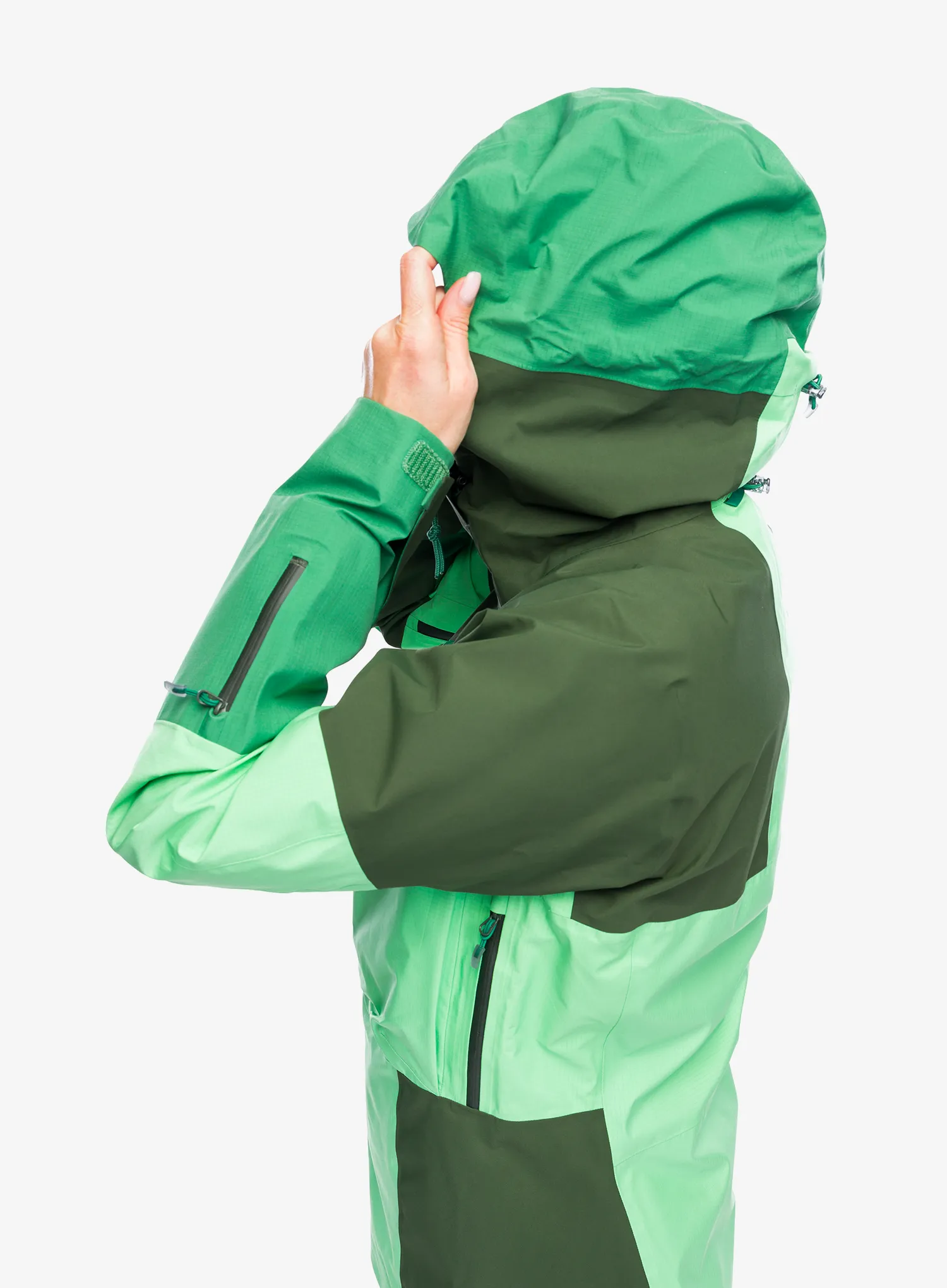 GORE-TEX jakna Haglofs Spitz GTX PRO Jacket - mint stone/seaweed green