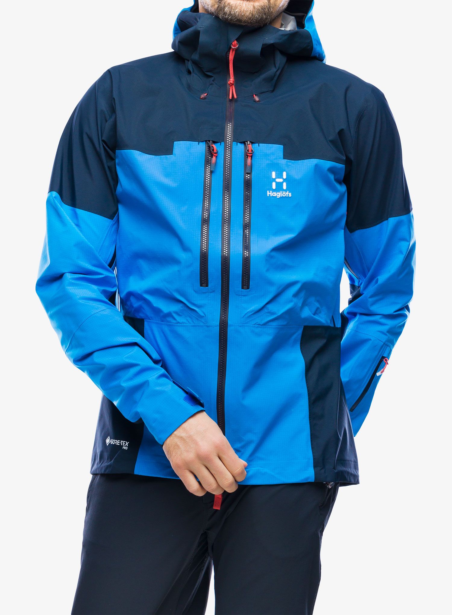 GORE-TEX jakna Haglofs Spitz GTX PRO Jacket - nordic blue/tarn blue