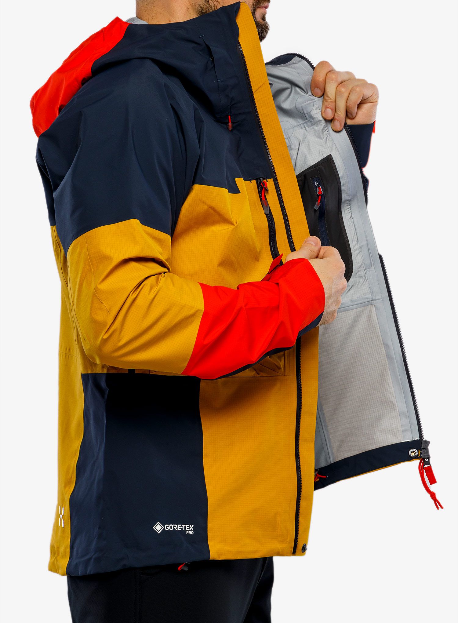 GORE-TEX jakna Haglofs Spitz GTX Pro Jacket - autumn leaves/tarn blue