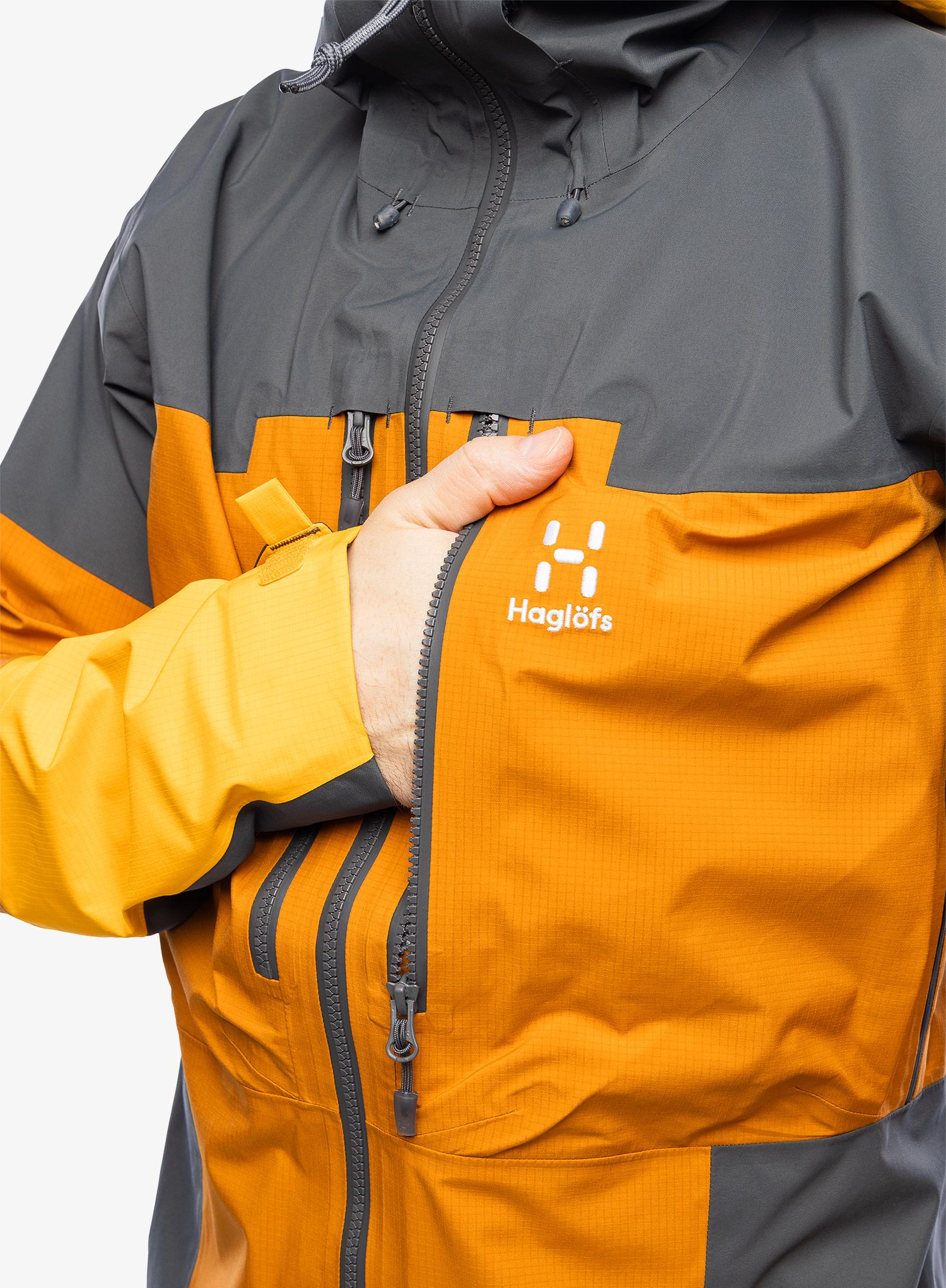 Jakna Haglofs Spitz GTX Pro Jacket - golden brown/magnetite